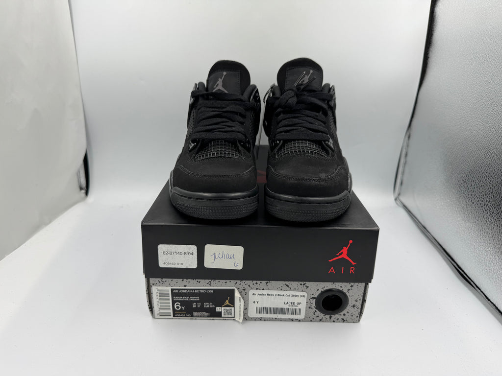 PRE OWNED Air Jordan Retro 4 Black Cat (2020) (GS) Conditional