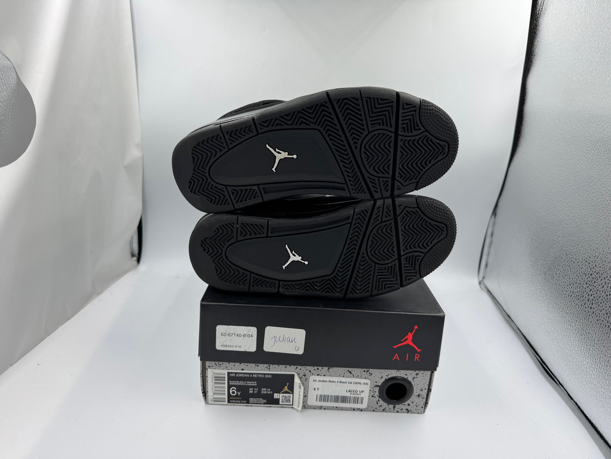 PRE OWNED Air Jordan Retro 4 Black Cat (2020) (GS) Conditional