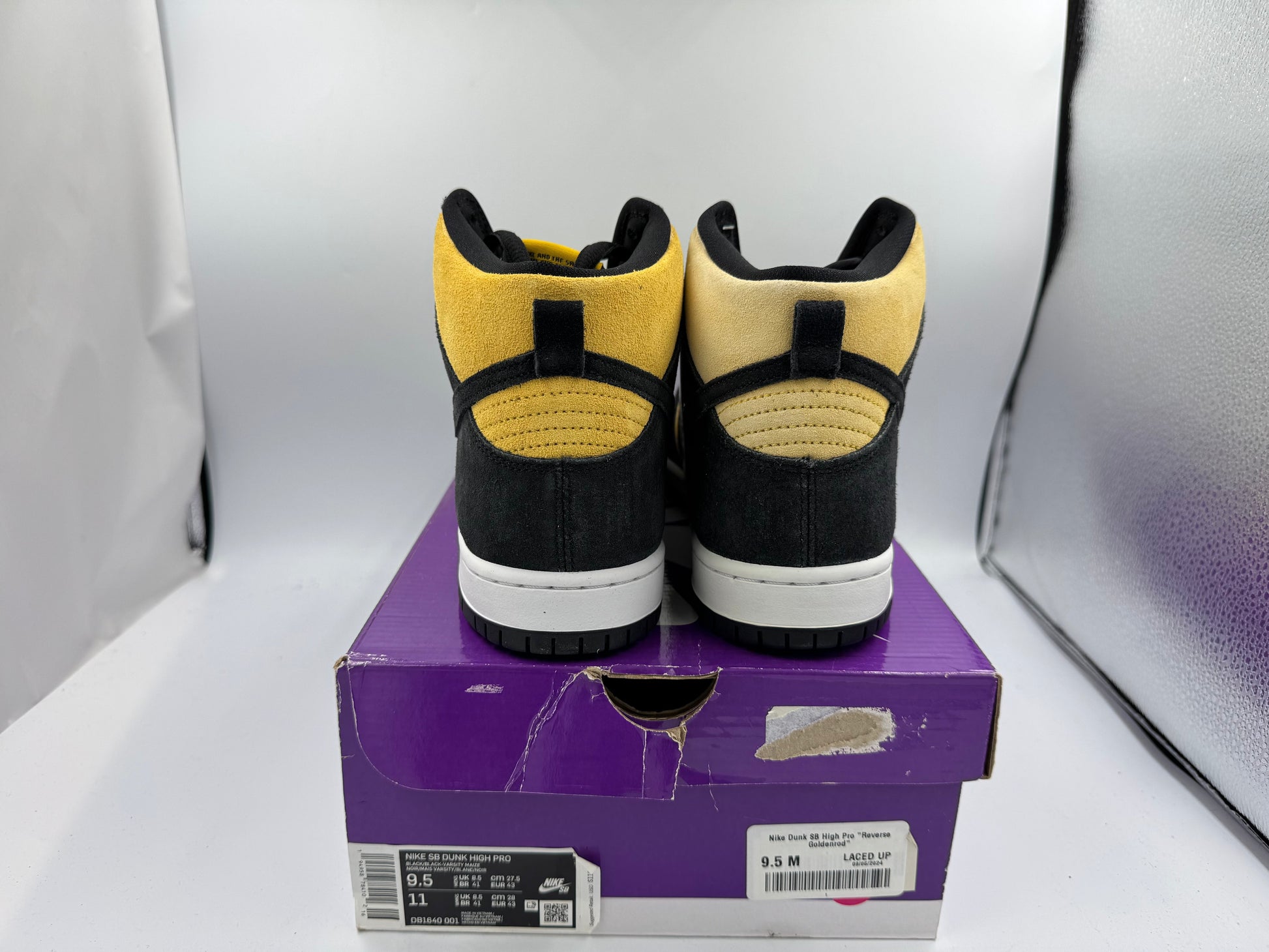 PRE OWNED Nike Dunk SB High Pro "Reverse Goldenrod" Conditional