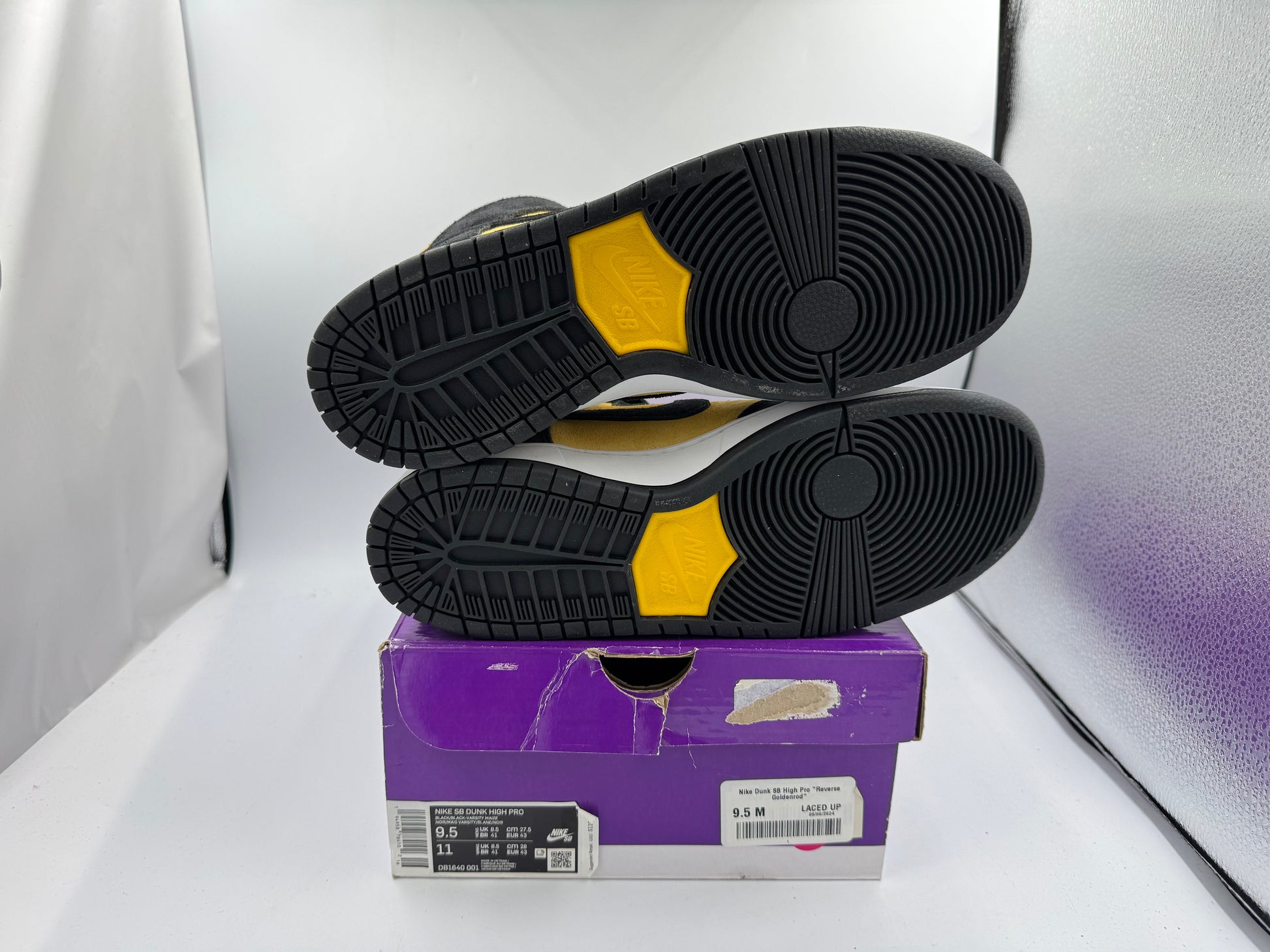 PRE OWNED Nike Dunk SB High Pro "Reverse Goldenrod" Conditional