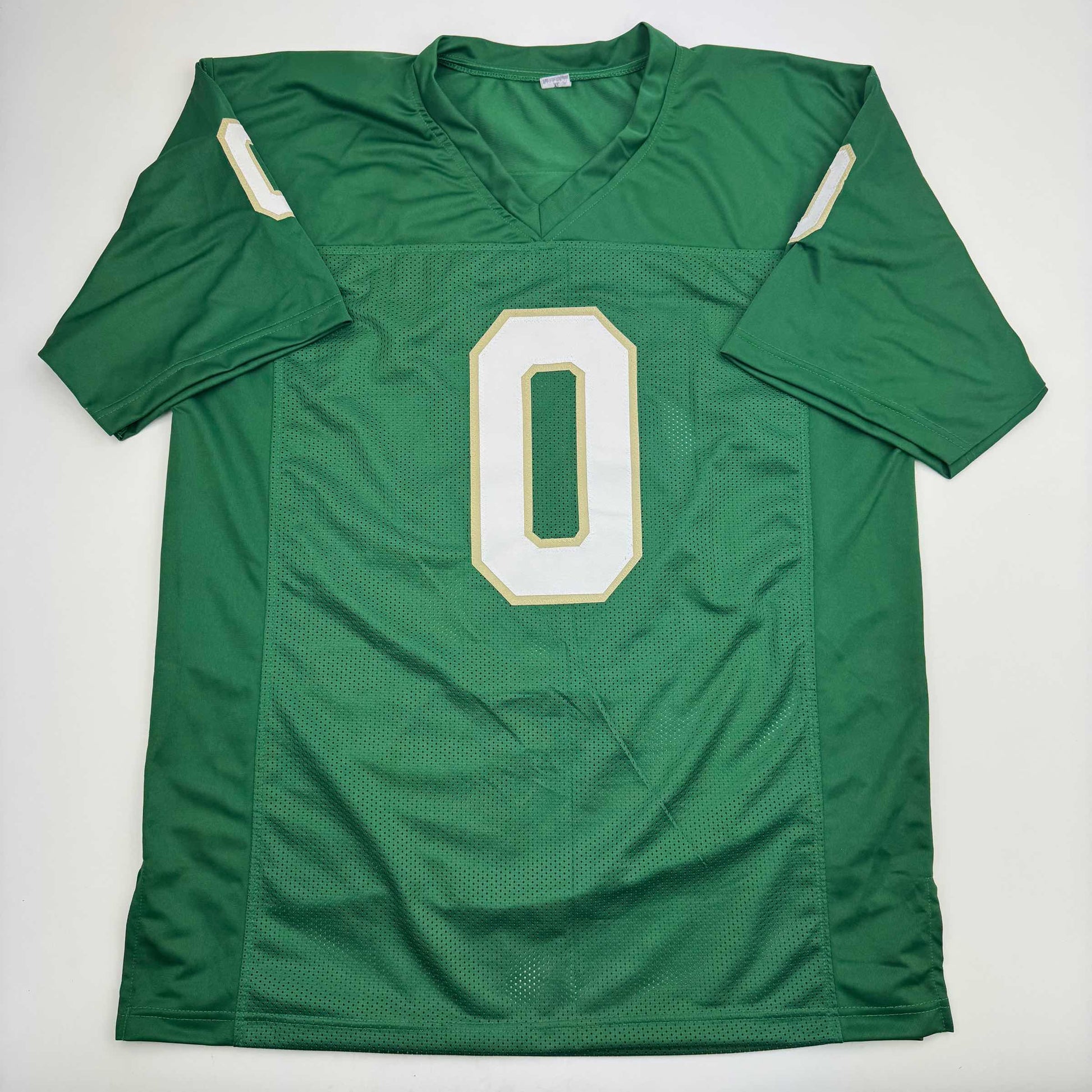 Autographed/Signed Xavier Watts Notre Dame Green College Football Jersey JSA COA