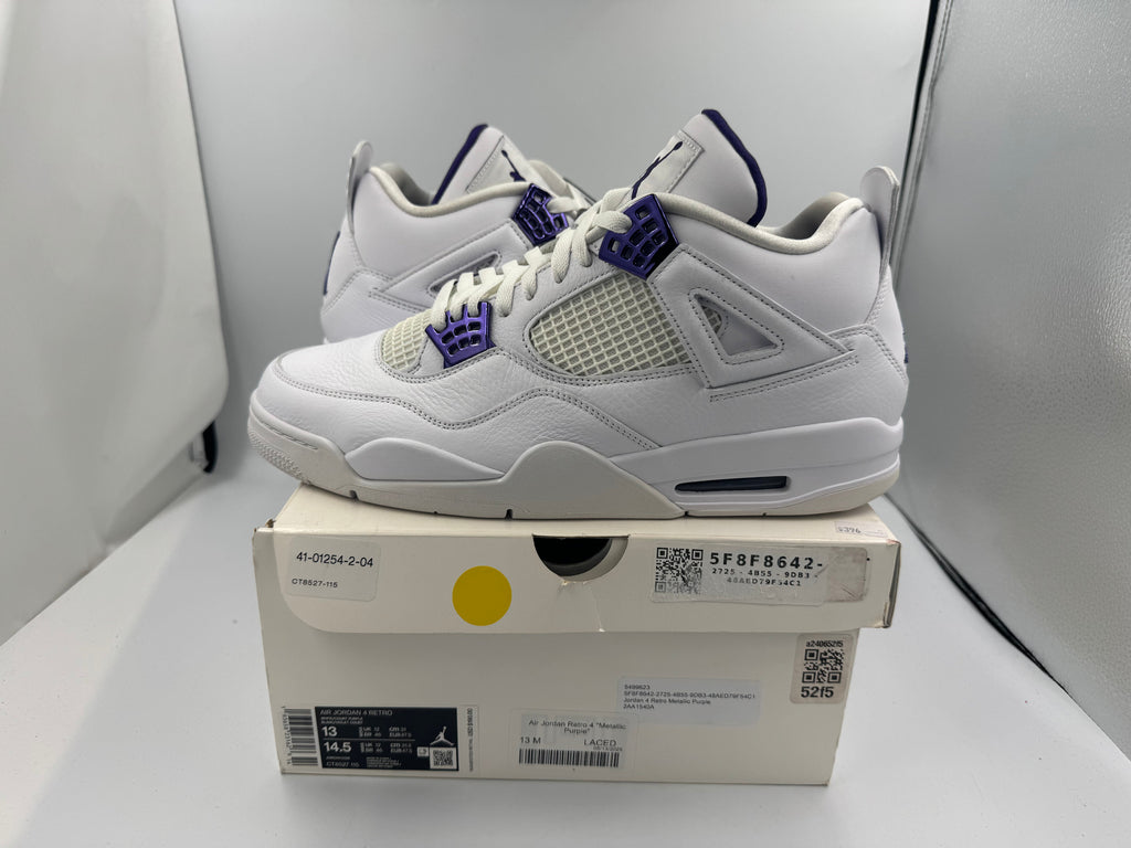 PRE OWNED Air Jordan Retro 4 "Metallic Purple" Conditional