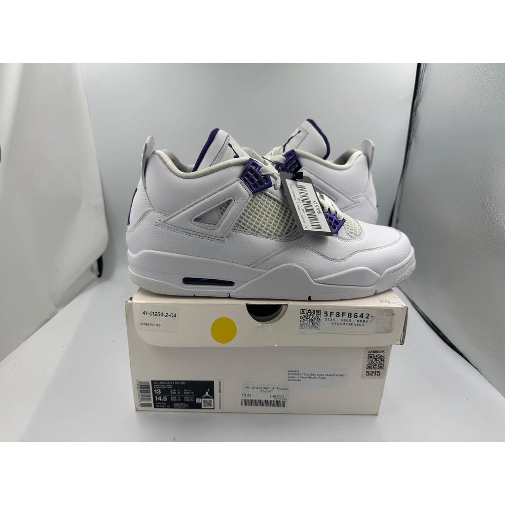 PRE OWNED Air Jordan Retro 4 "Metallic Purple" Conditional