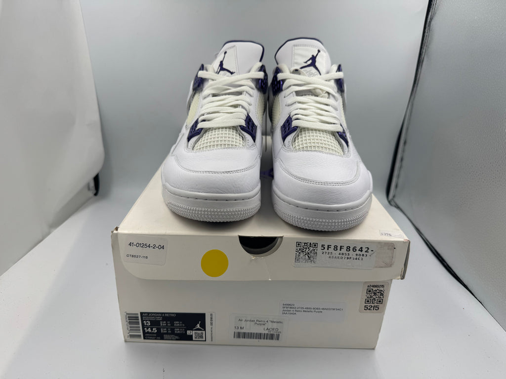PRE OWNED Air Jordan Retro 4 "Metallic Purple" Conditional