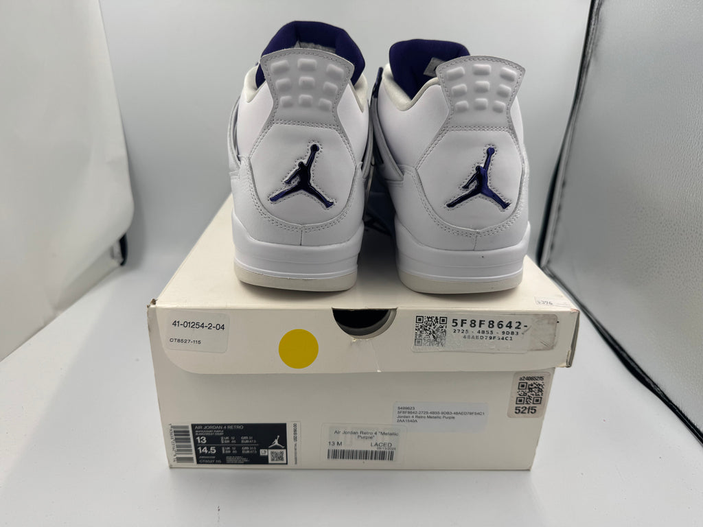 PRE OWNED Air Jordan Retro 4 "Metallic Purple" Conditional
