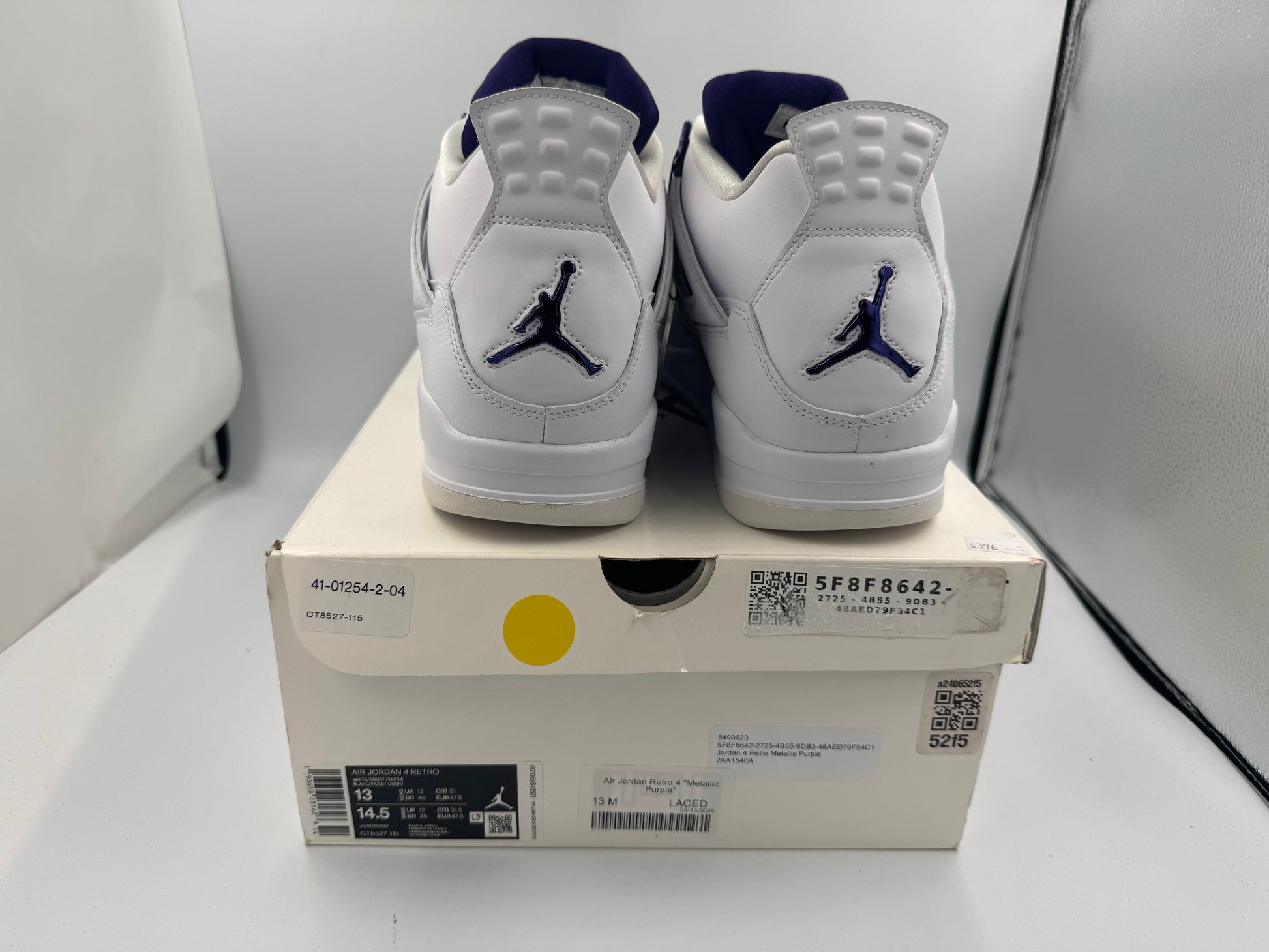 PRE OWNED Air Jordan Retro 4 "Metallic Purple" Conditional