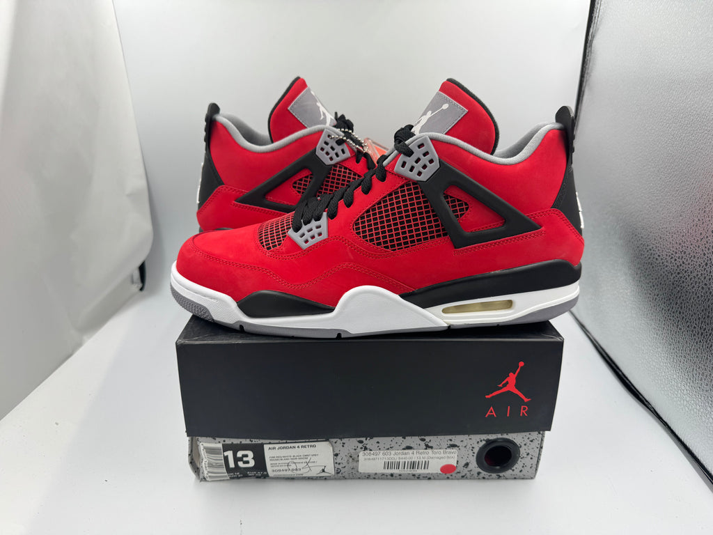 PRE OWNED Air Jordan Retro 4 Toro Bravo Conditional