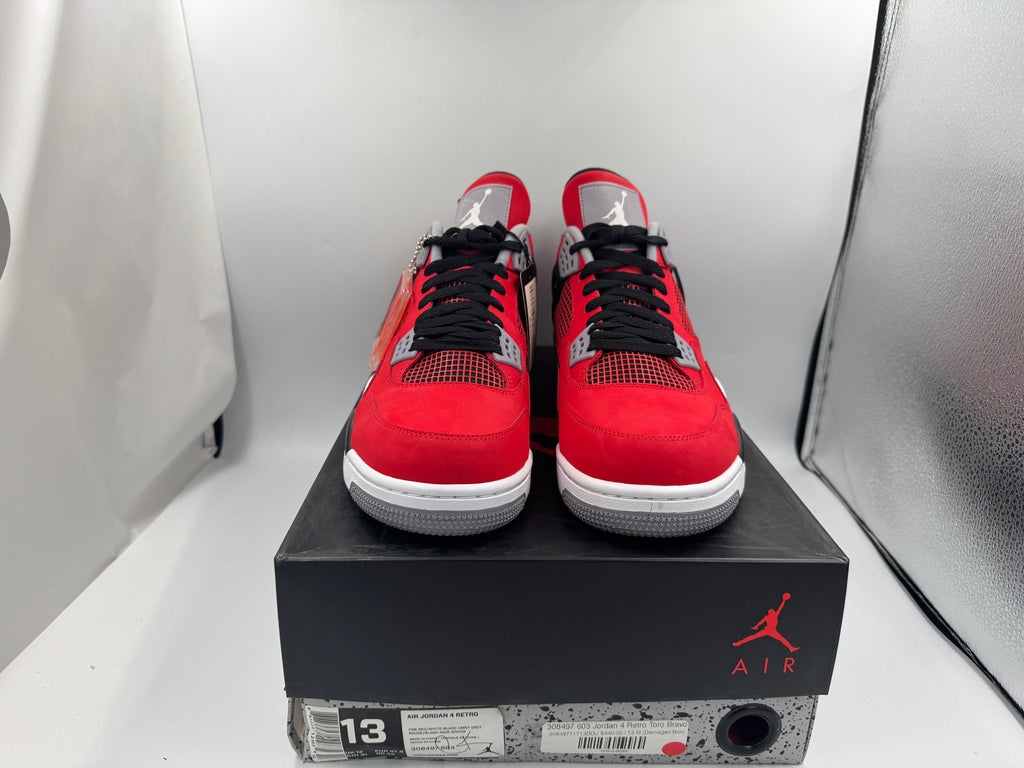 PRE OWNED Air Jordan Retro 4 Toro Bravo Conditional