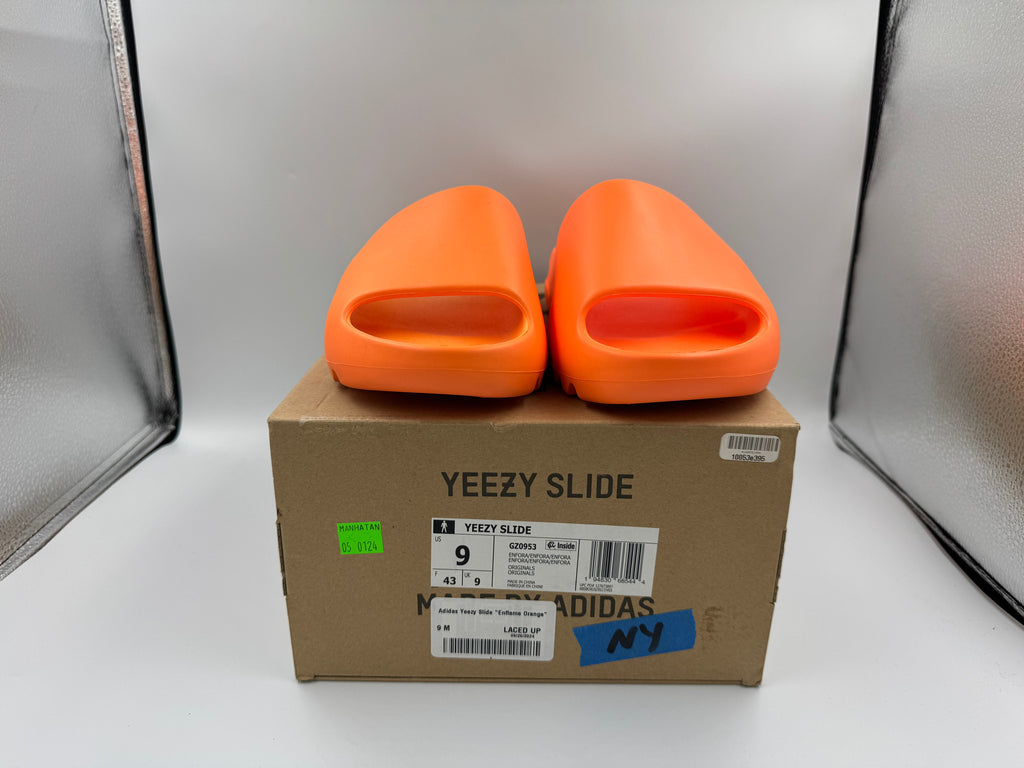 PRE OWNED Adidas Yeezy Slide "Enflame Orange" Conditional