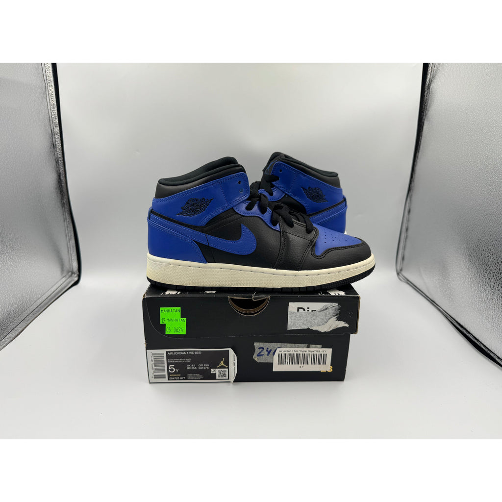 PRE OWNED Air Jordan 1 Mid "Hyper Royal" GS Conditional