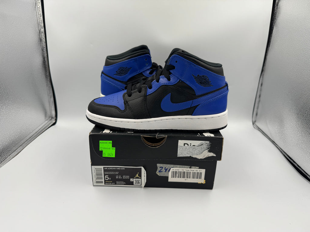 PRE OWNED Air Jordan 1 Mid "Hyper Royal" GS Conditional
