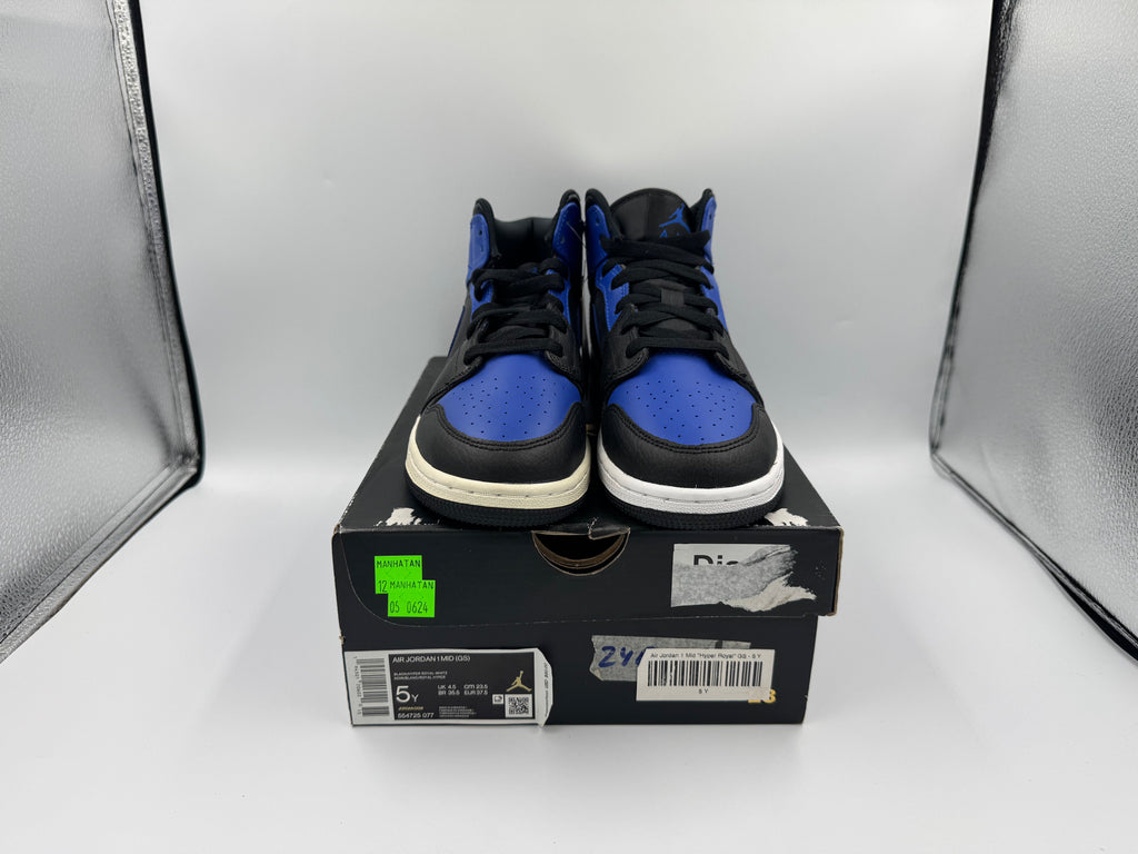 PRE OWNED Air Jordan 1 Mid "Hyper Royal" GS Conditional