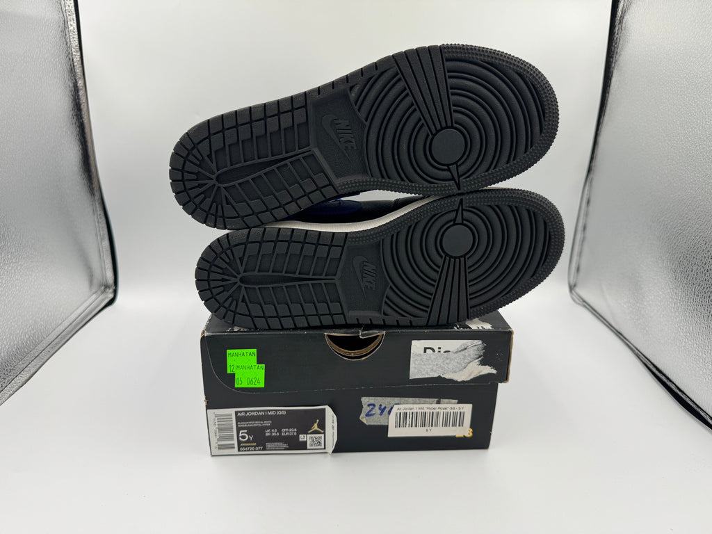 PRE OWNED Air Jordan 1 Mid "Hyper Royal" GS Conditional
