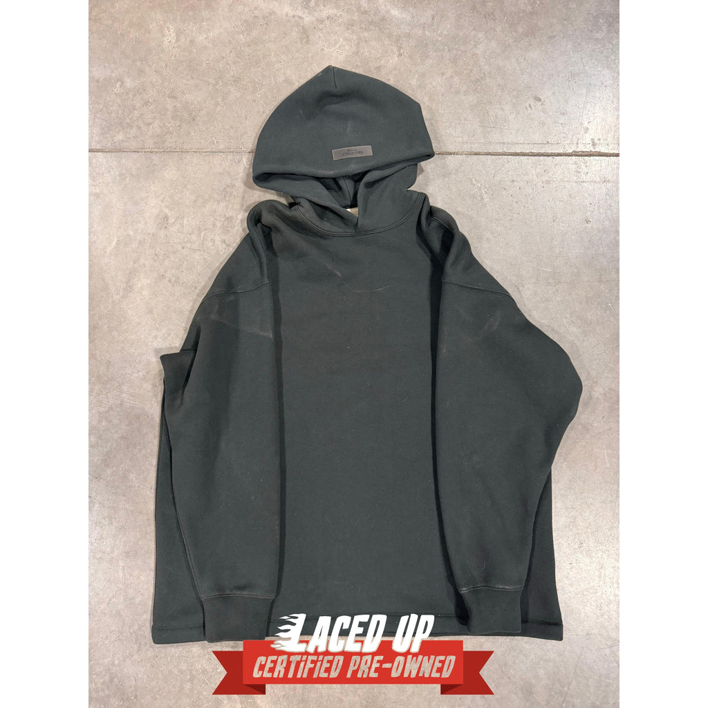 PRE OWNED Relaxed Fit Essential Black Hoodie