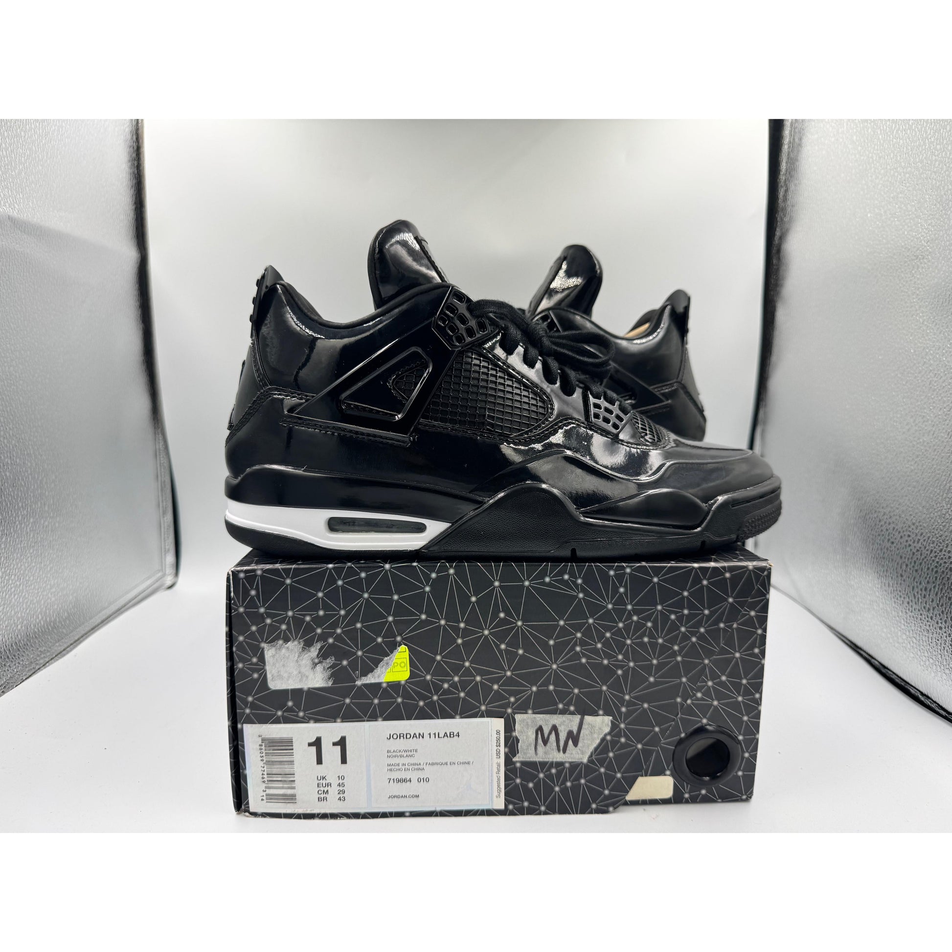 PRE OWNED Air Jordan Retro 4 "11Lab4" Black Conditional