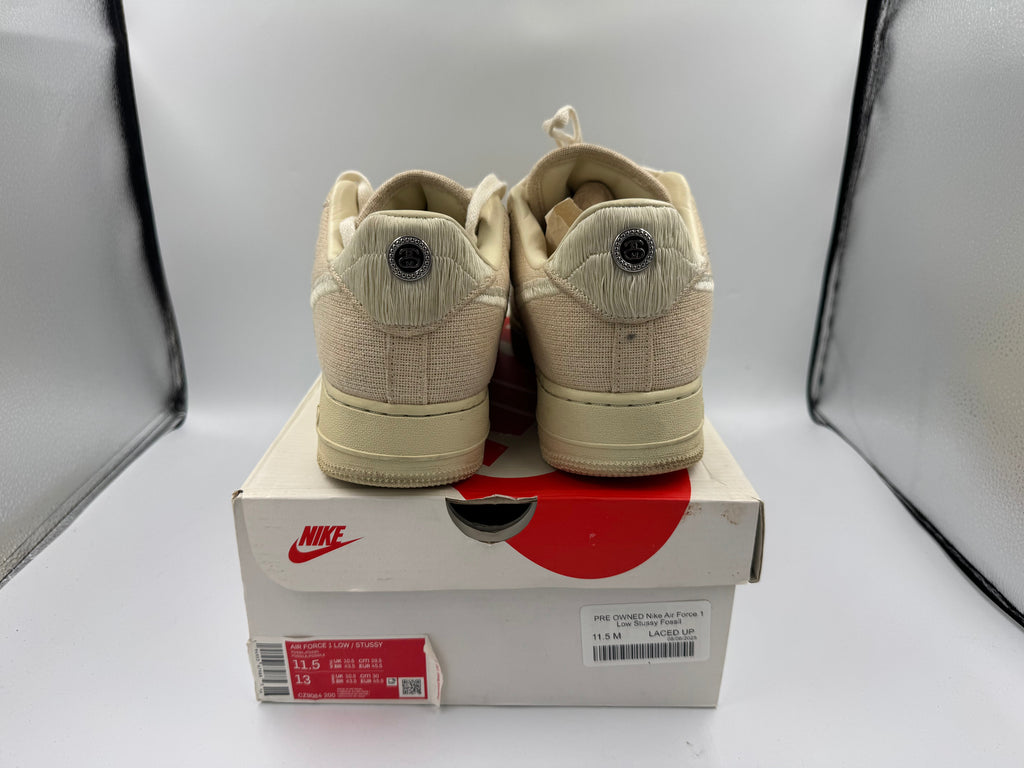 PRE OWNED Nike Air Force 1 Low Stussy Fossil