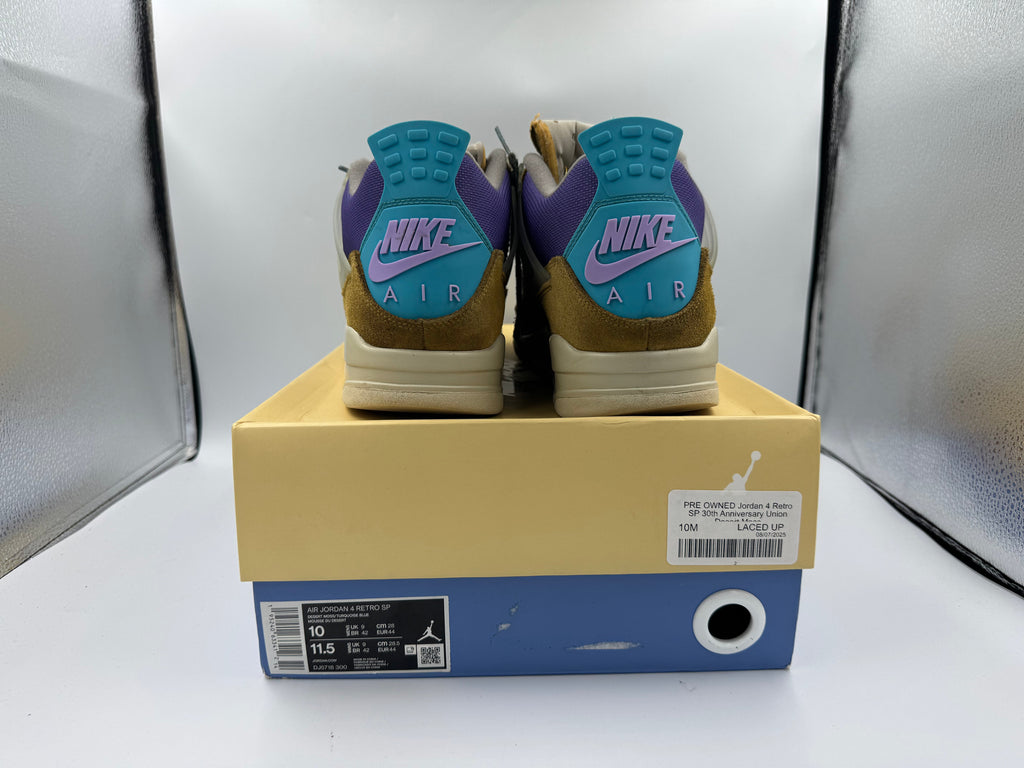 PRE OWNED Jordan 4 Retro SP 30th Anniversary Union Desert Moss