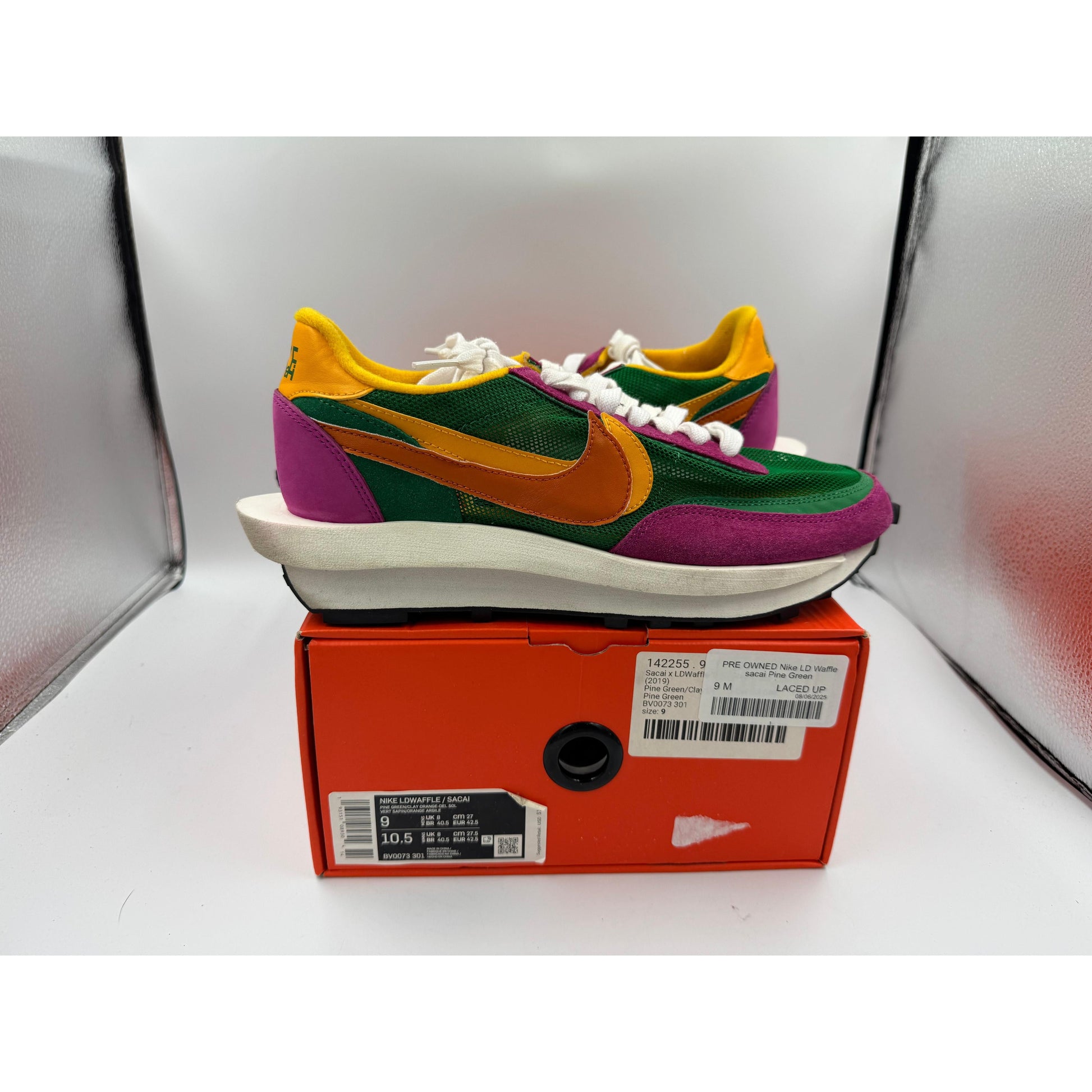 PRE OWNED Nike LD Waffle sacai Pine Green