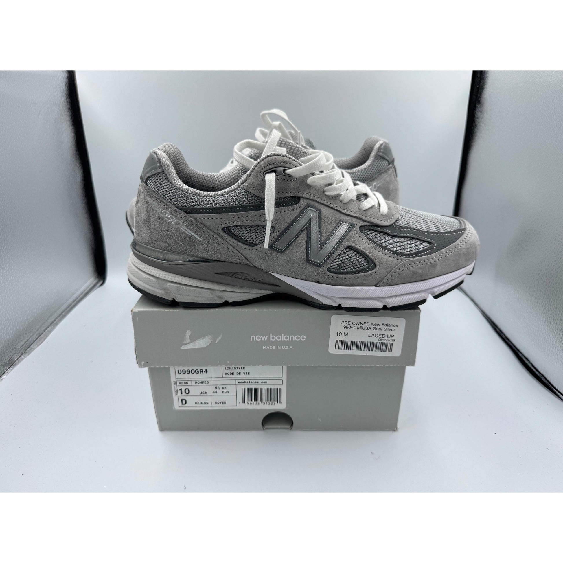 PRE OWNED New Balance 990v4 MiUSA Grey Silver