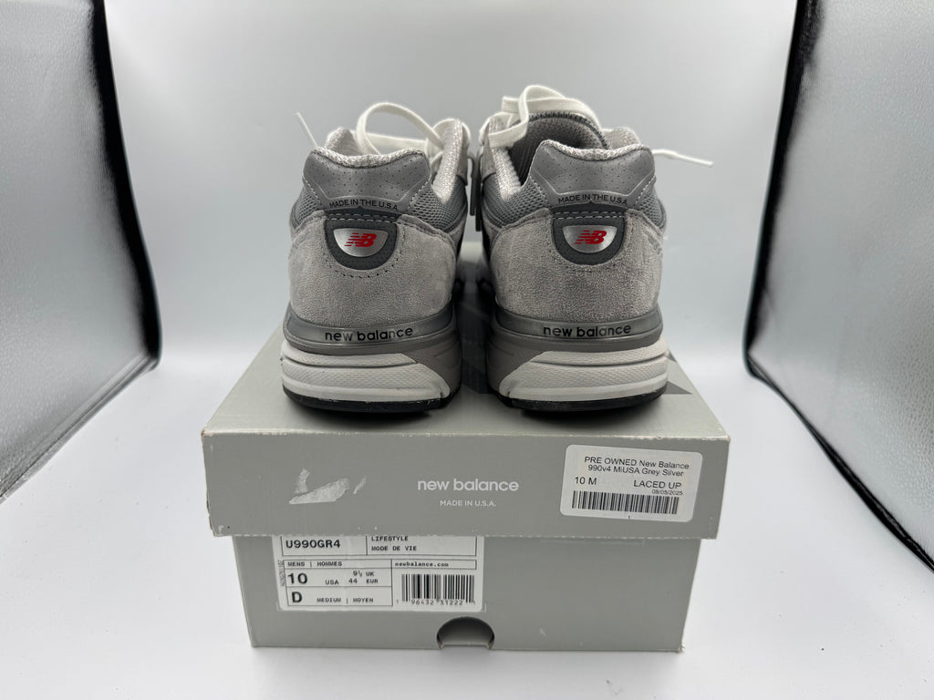PRE OWNED New Balance 990v4 MiUSA Grey Silver