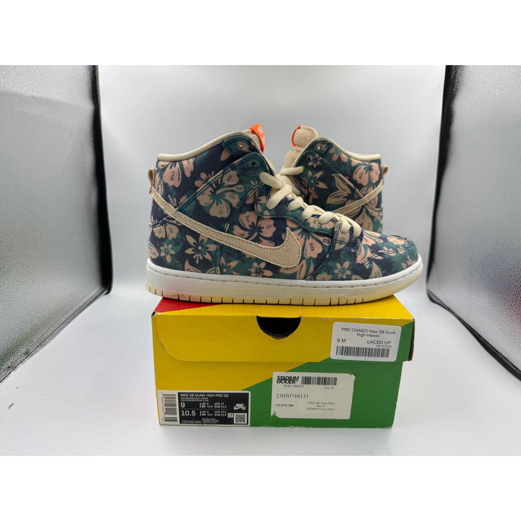 PRE OWNED Nike SB Dunk High Hawaii