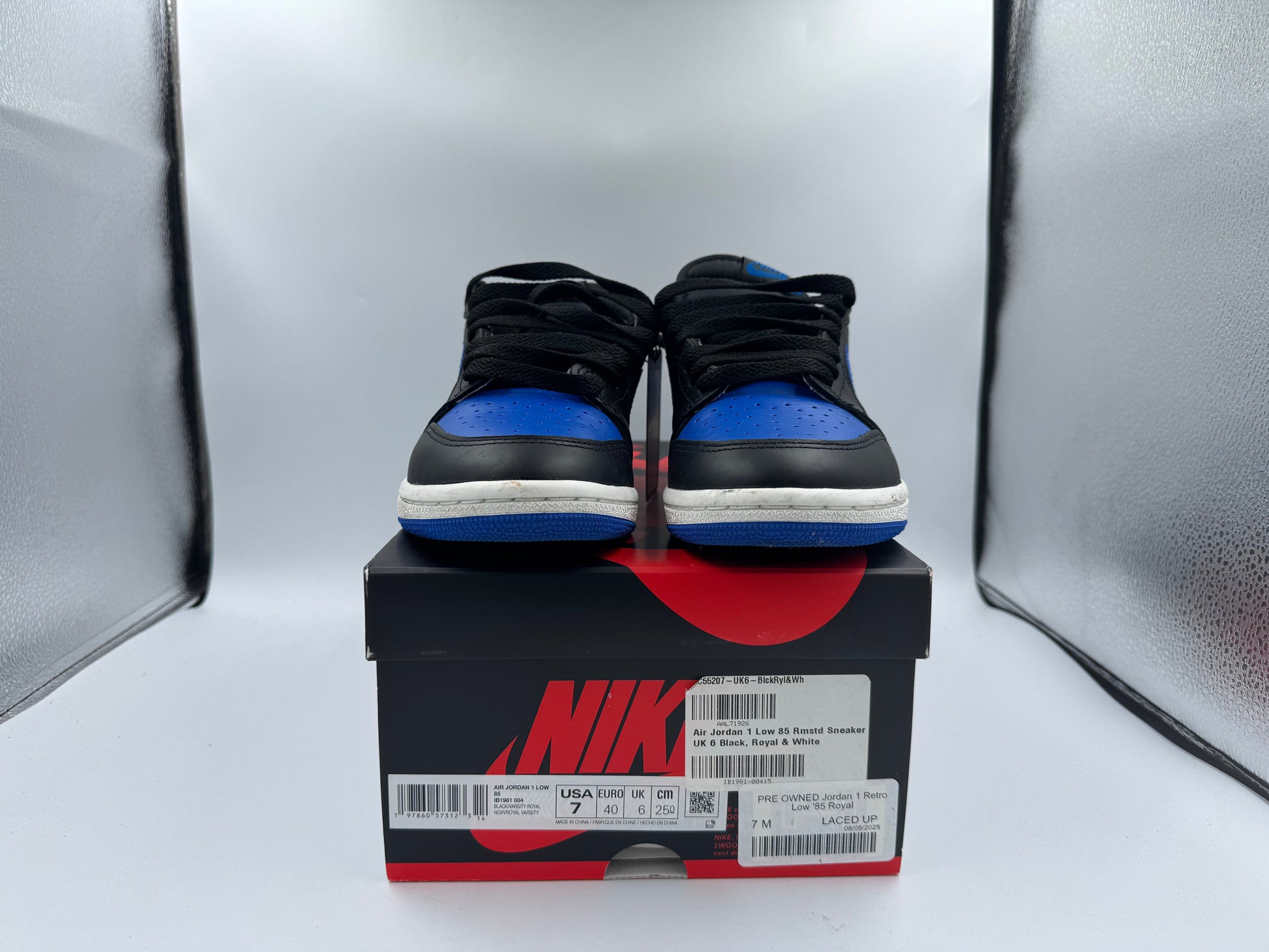 PRE OWNED Jordan 1 Retro Low '85 Royal