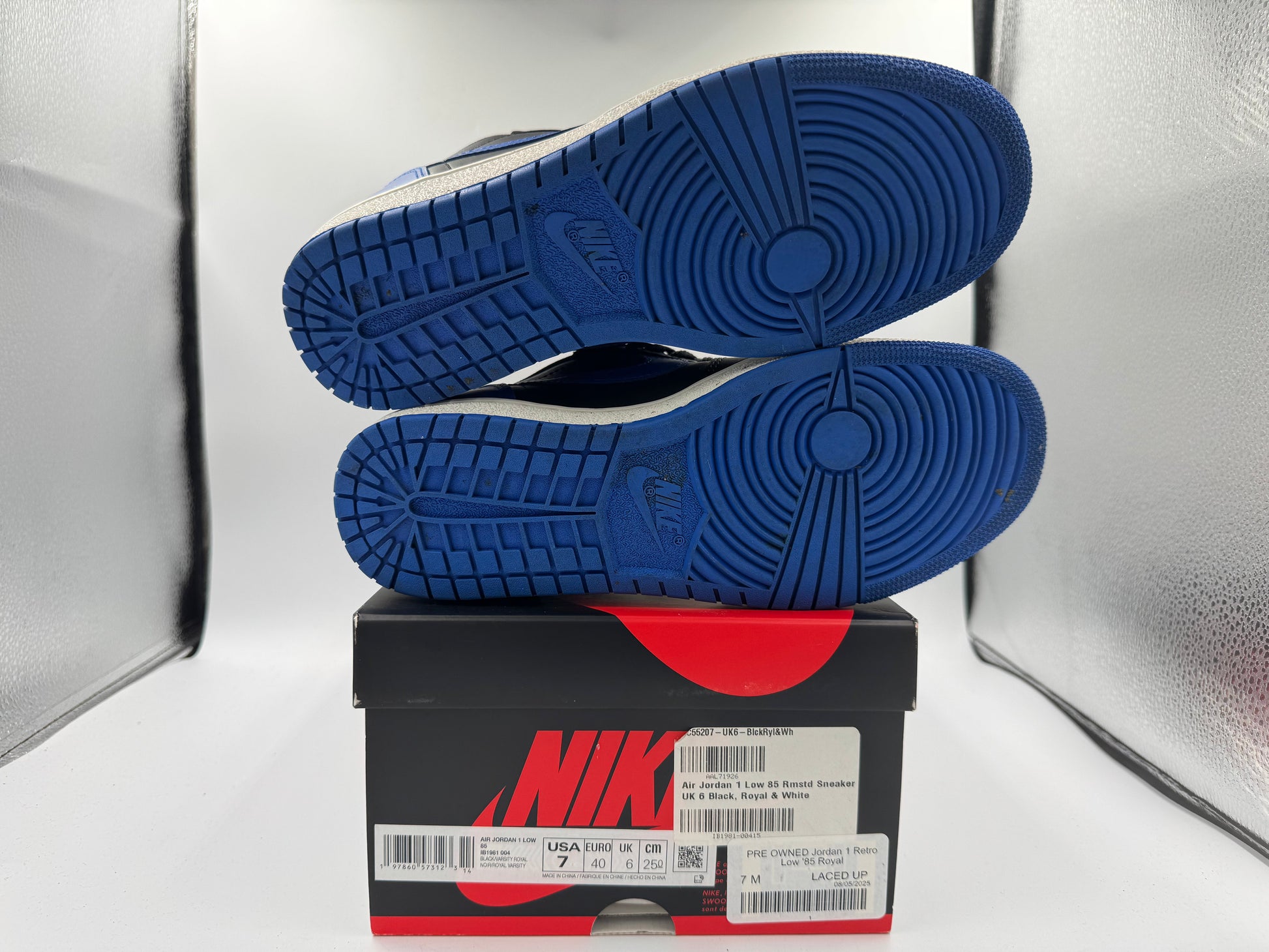 PRE OWNED Jordan 1 Retro Low '85 Royal