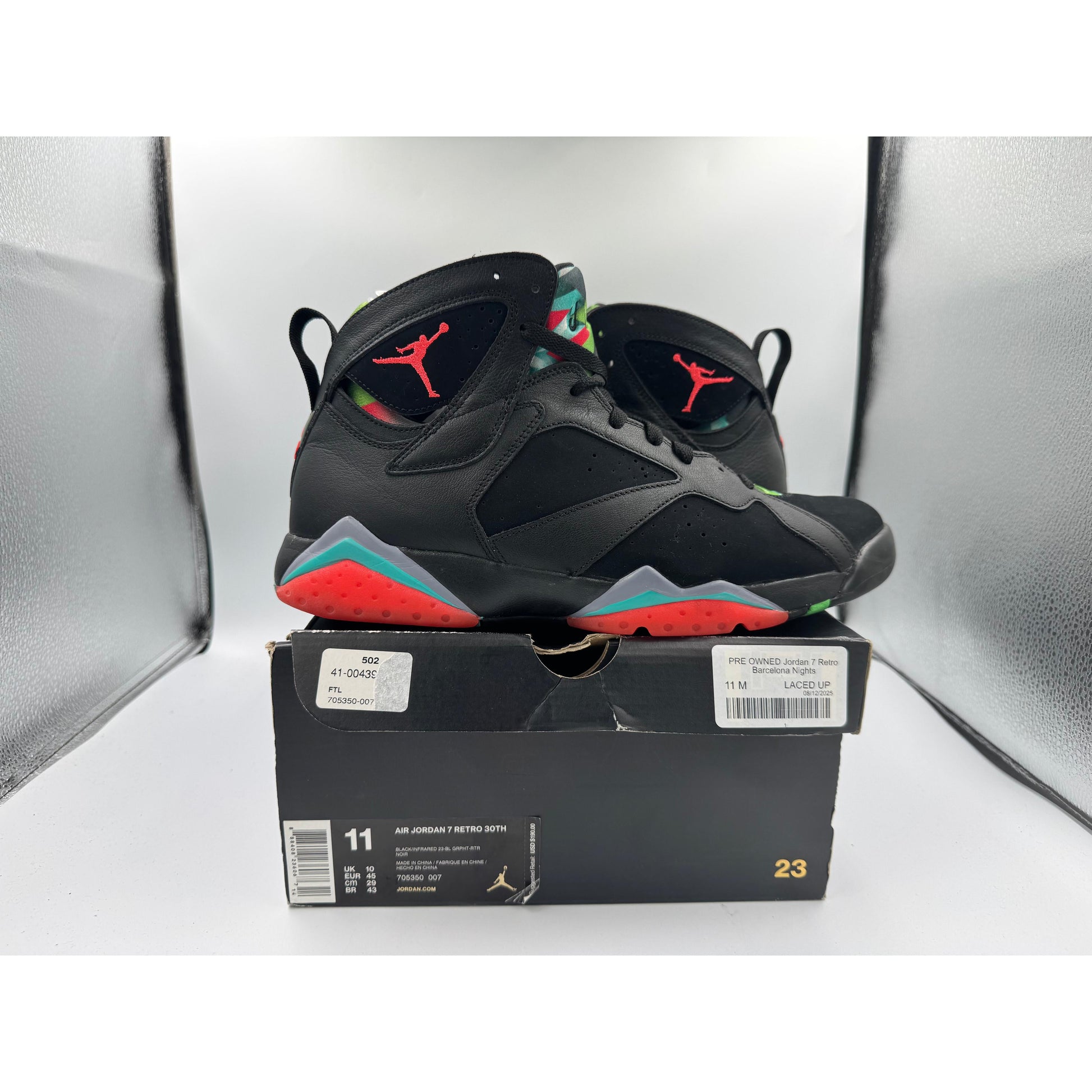 PRE OWNED Jordan 7 Retro Barcelona Nights
