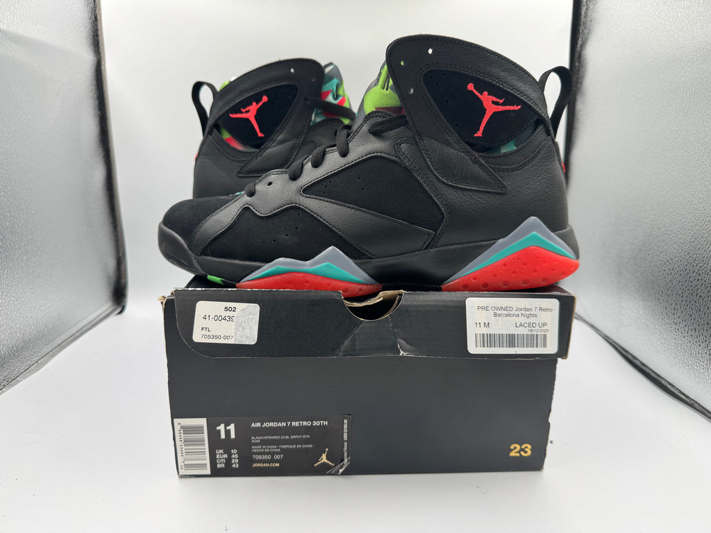 PRE OWNED Jordan 7 Retro Barcelona Nights