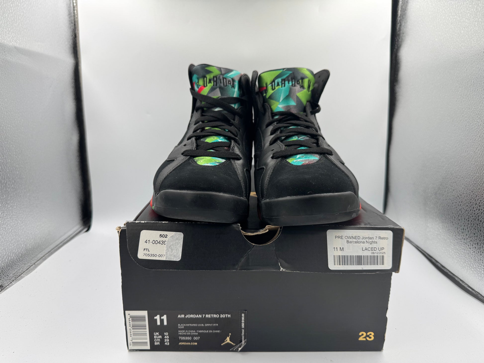 PRE OWNED Jordan 7 Retro Barcelona Nights