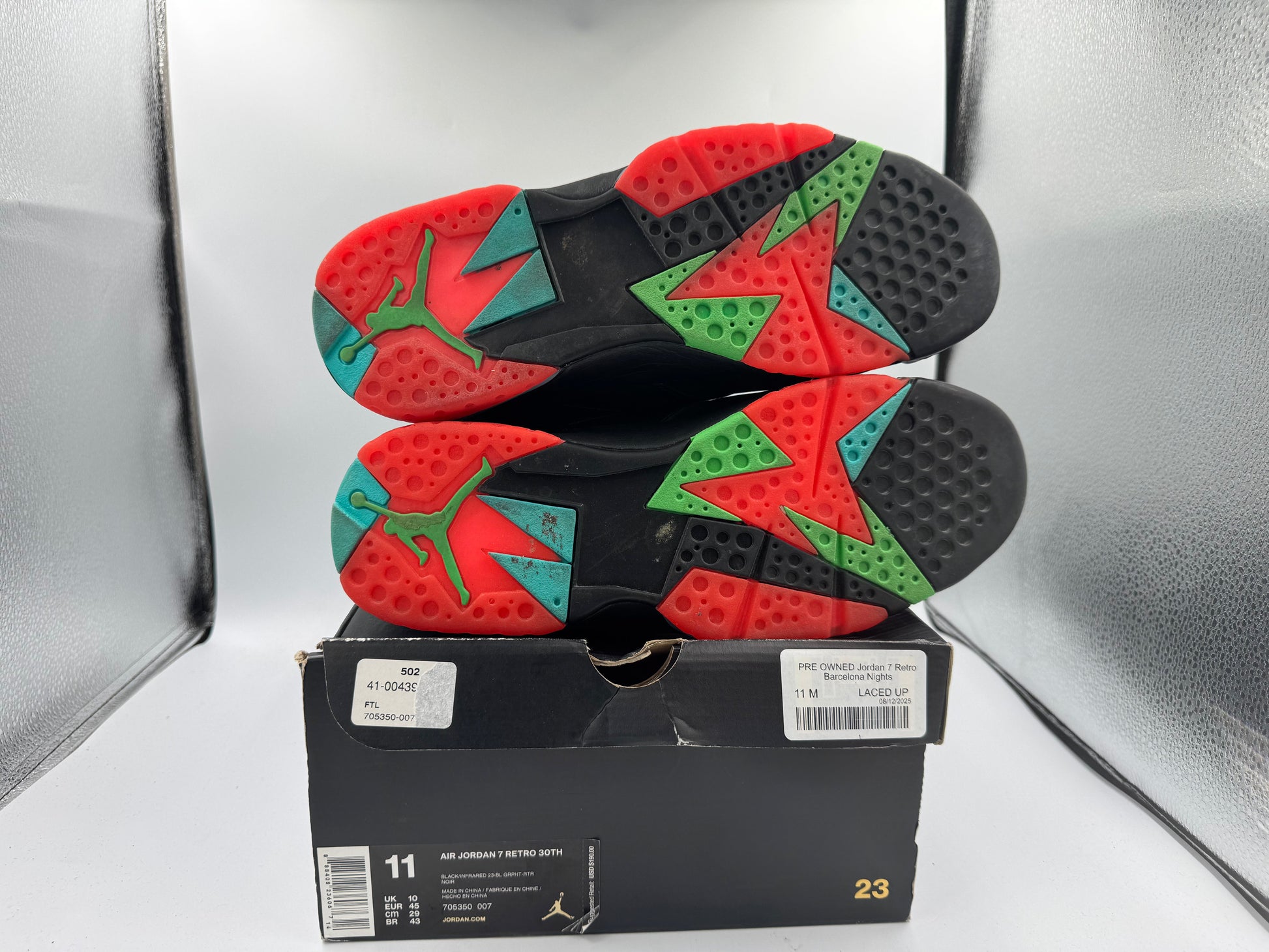 PRE OWNED Jordan 7 Retro Barcelona Nights