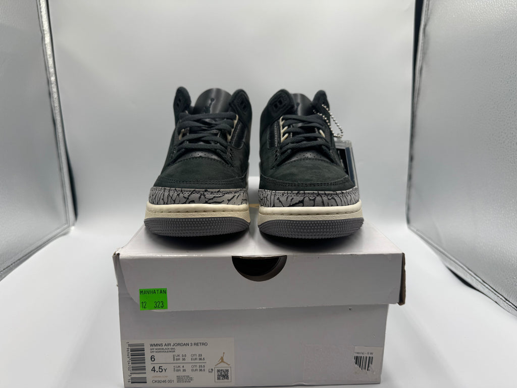 PRE OWNED Jordan 3 Retro Off Noir (Women's) Conditional