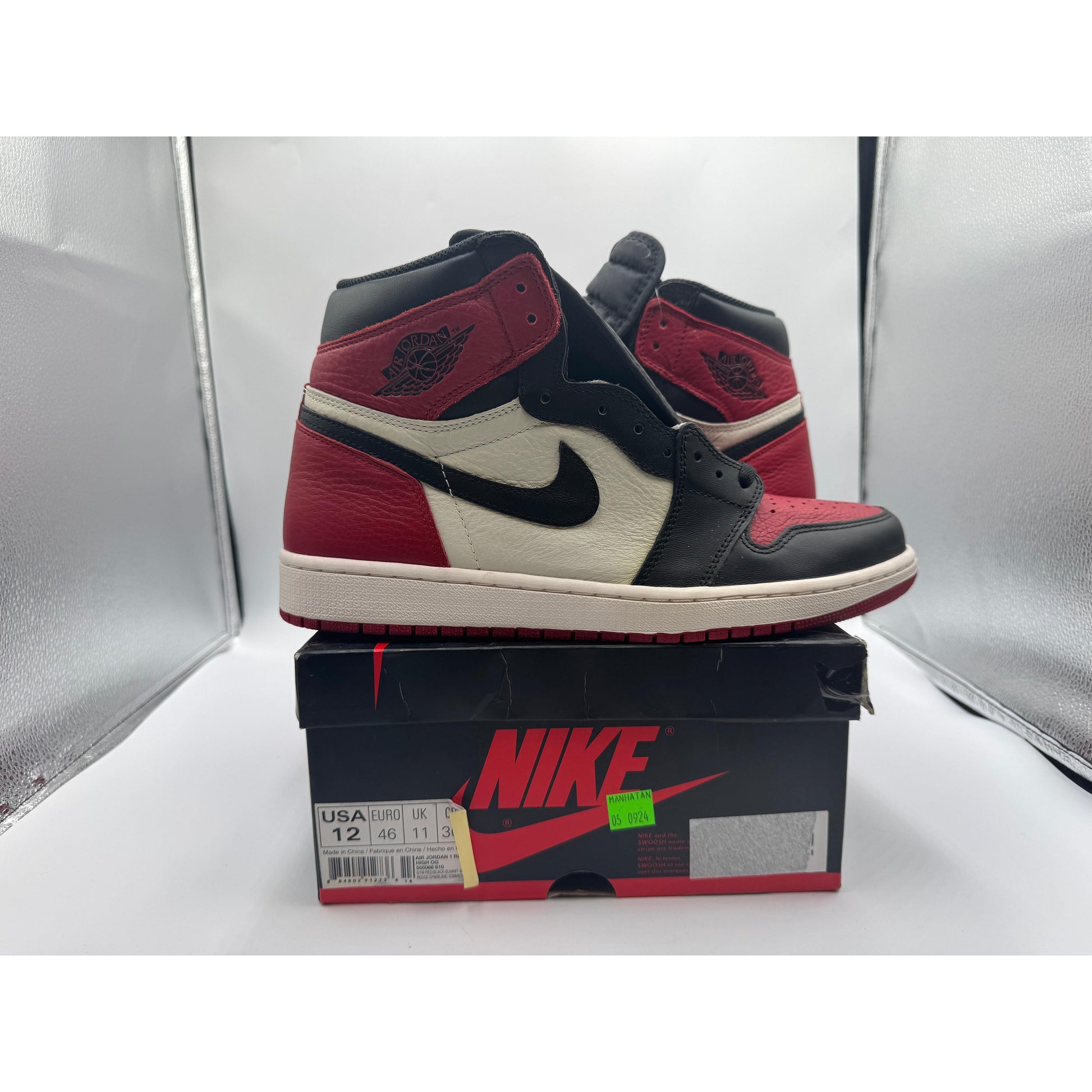 PRE OWNED Air Jordan Retro 1 "Bred Toe" Conditional