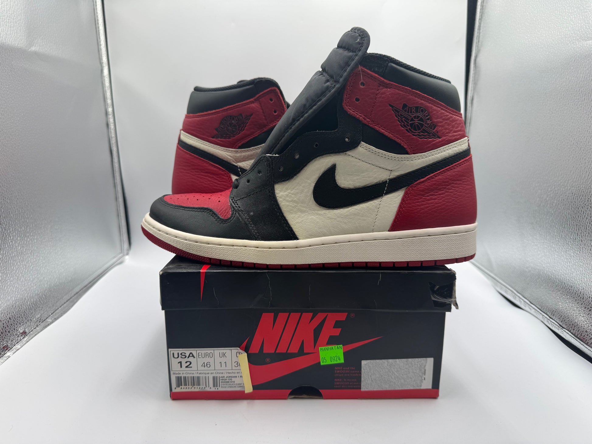 PRE OWNED Air Jordan Retro 1 "Bred Toe" Conditional