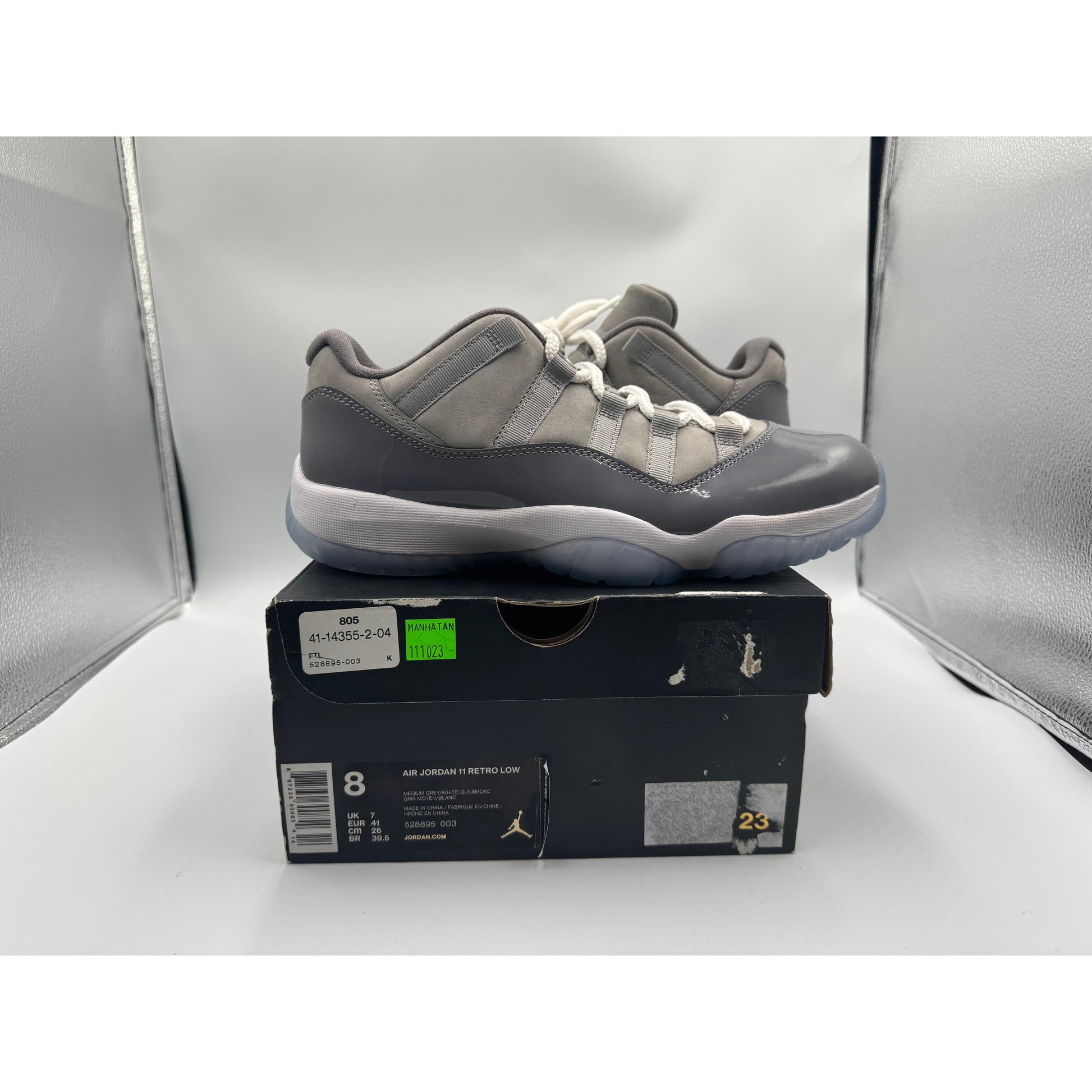 PRE OWNED Air Jordan Retro 11 Low "Cool Grey" Conditional