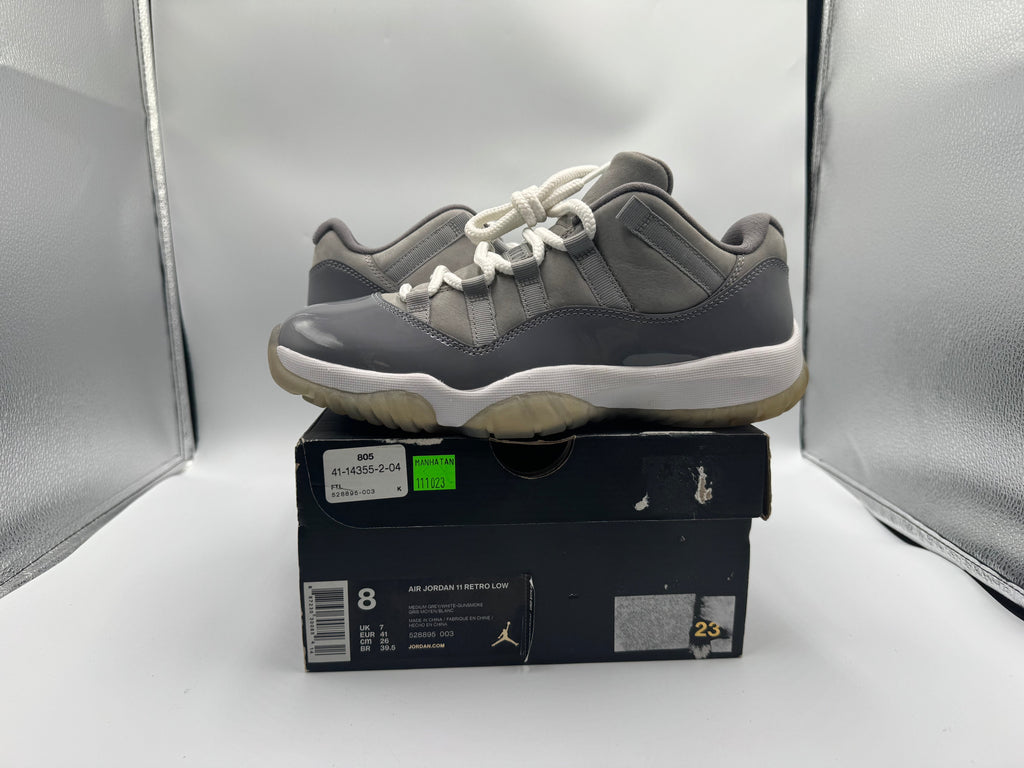PRE OWNED Air Jordan Retro 11 Low "Cool Grey" Conditional