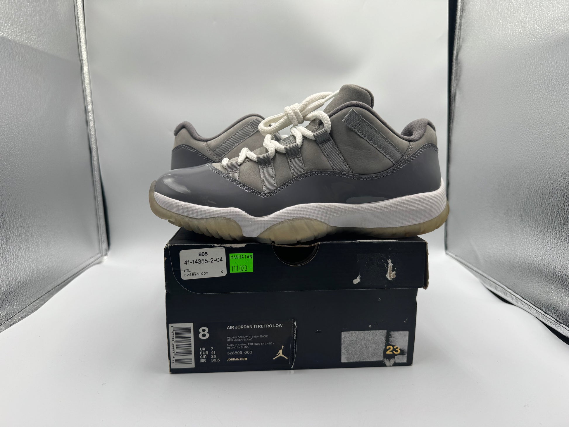 PRE OWNED Air Jordan Retro 11 Low "Cool Grey" Conditional