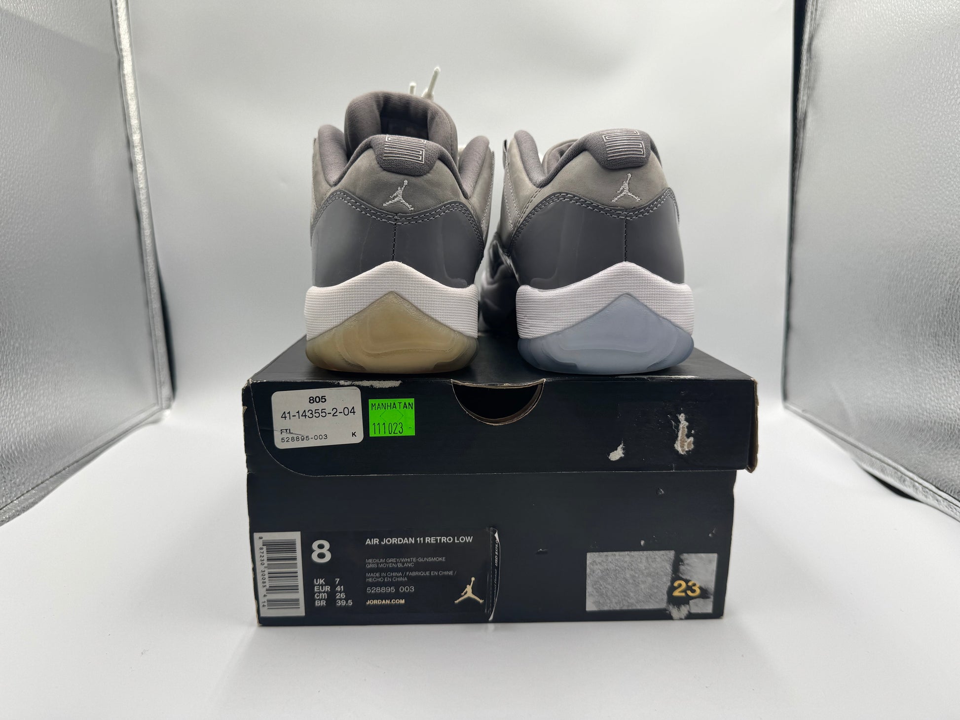 PRE OWNED Air Jordan Retro 11 Low "Cool Grey" Conditional