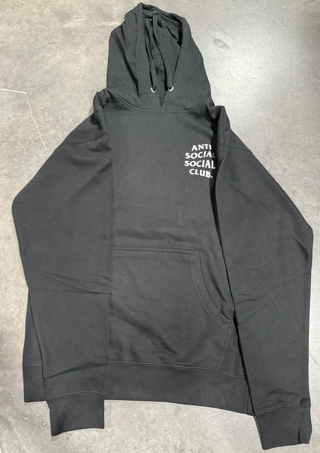 Anti Social Social Club Glittery Hoodie Black/Silver