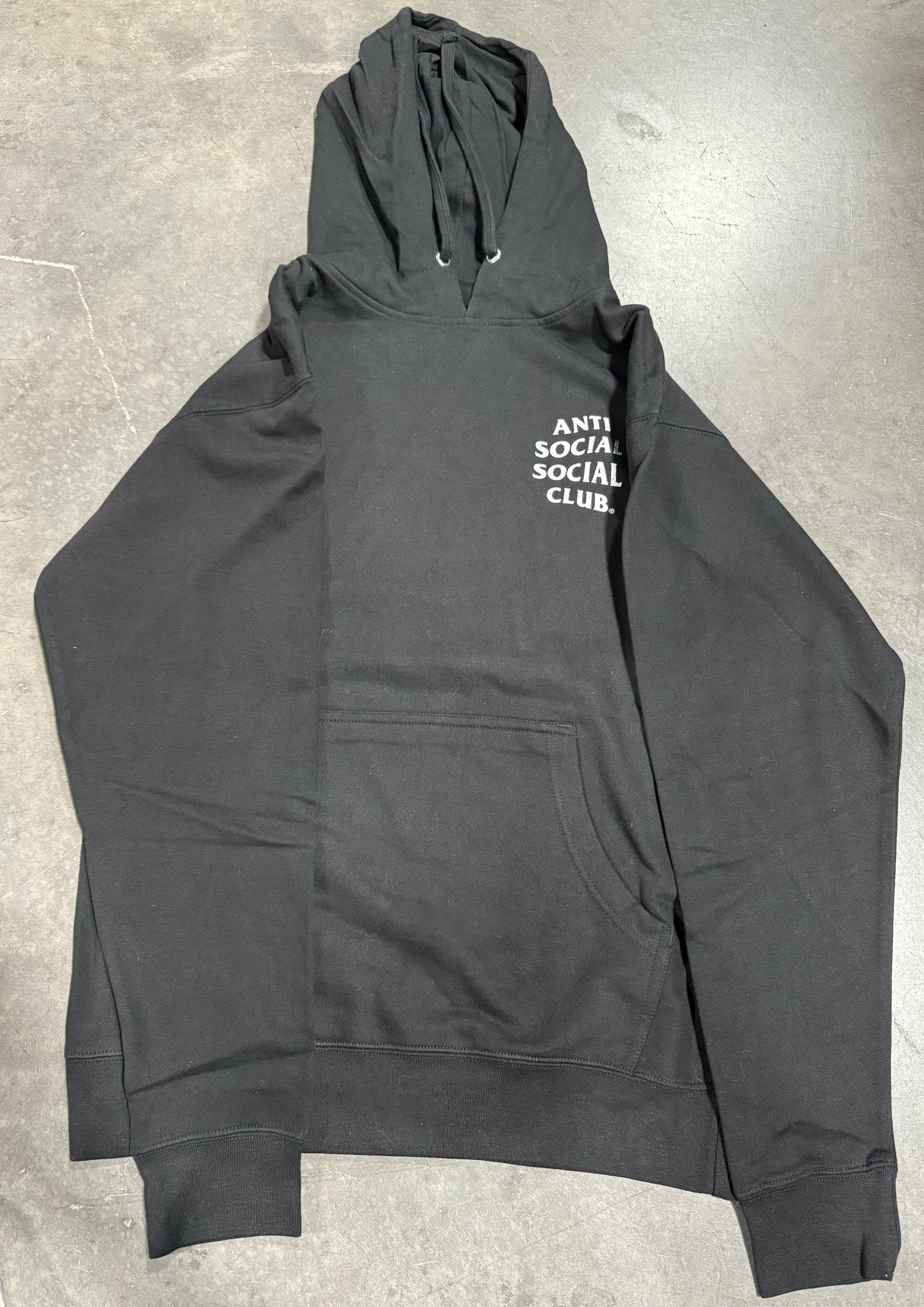 Anti Social Social Club Glittery Hoodie Black/Silver