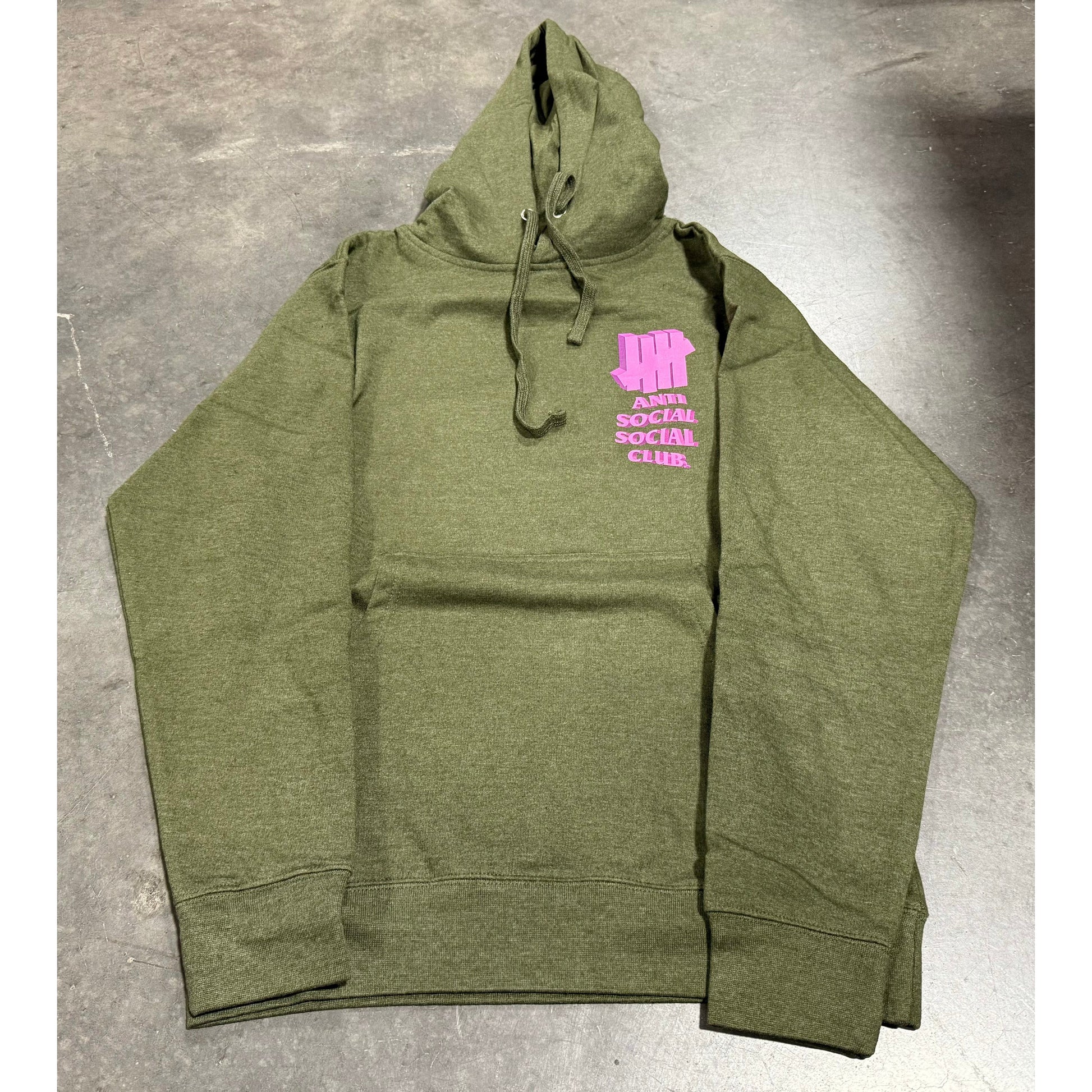 Anti Social Social Club x Undefeated Hoodie 'Green/Pink'