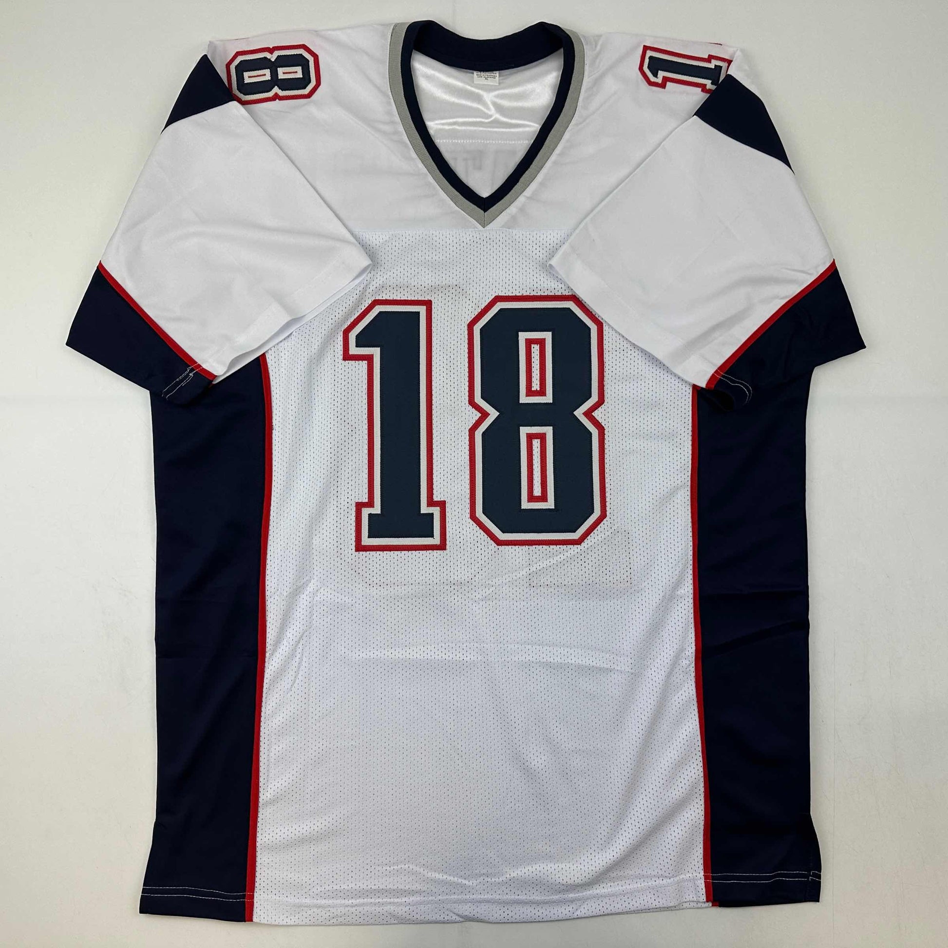 Autographed/Signed Matthew Slater New England White Football Jersey Beckett BAS COA