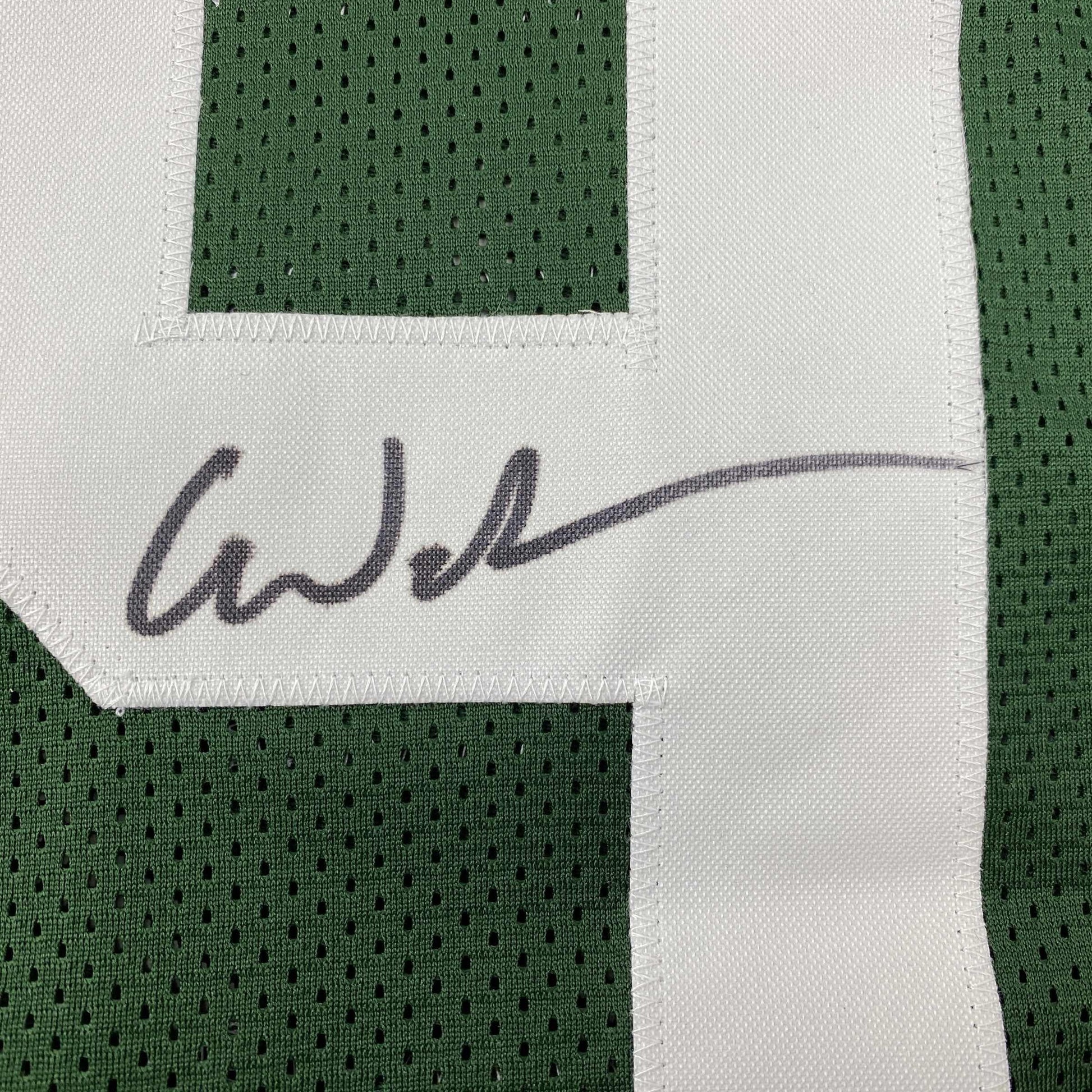 Autographed/Signed Christian Watson Green Bay Green Football Jersey Beckett BAS COA