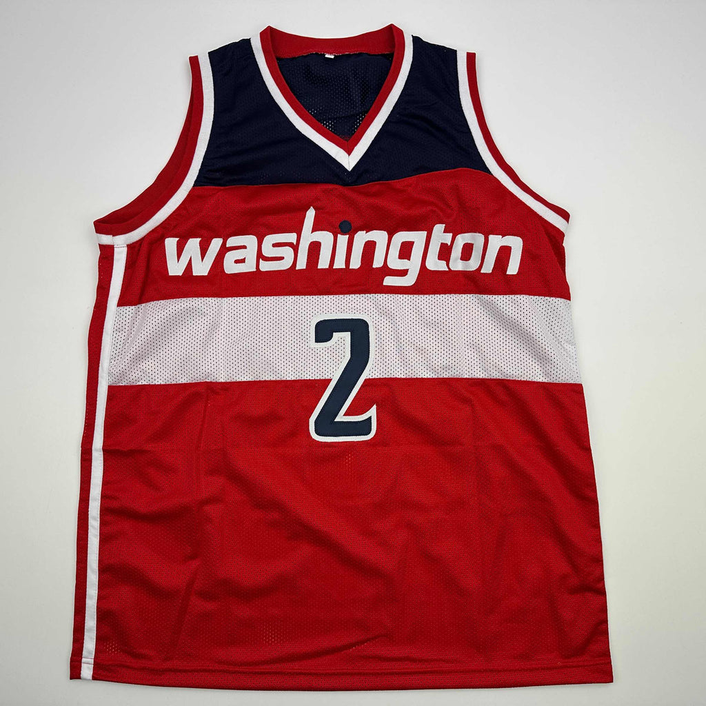 Autographed/Signed John Wall Washington Red Basketball Jersey JSA COA