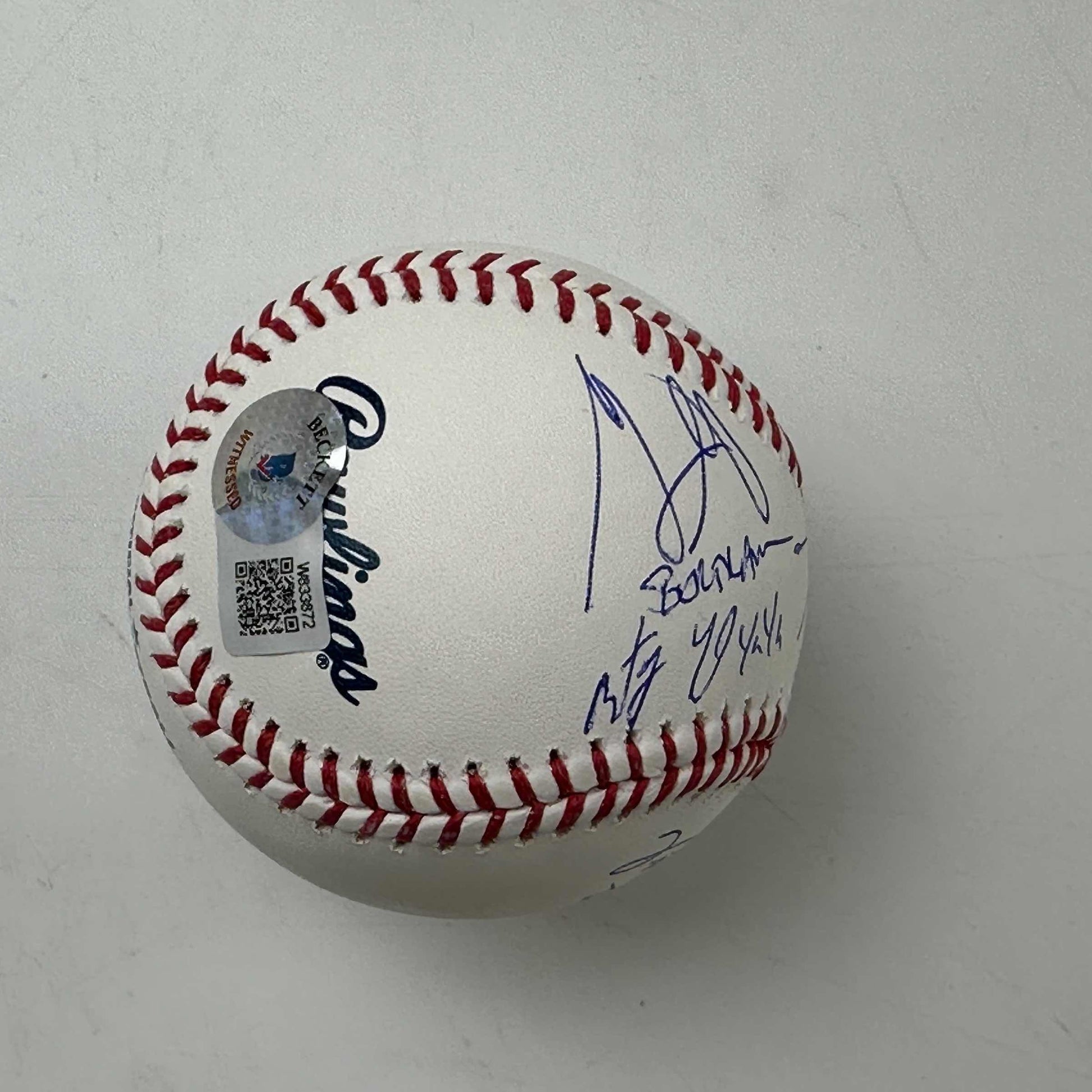 Autographed/Signed The Sandlot Movie 6x Cast Member Sigs Rawlings Official Major League Baseball Beckett BAS COA