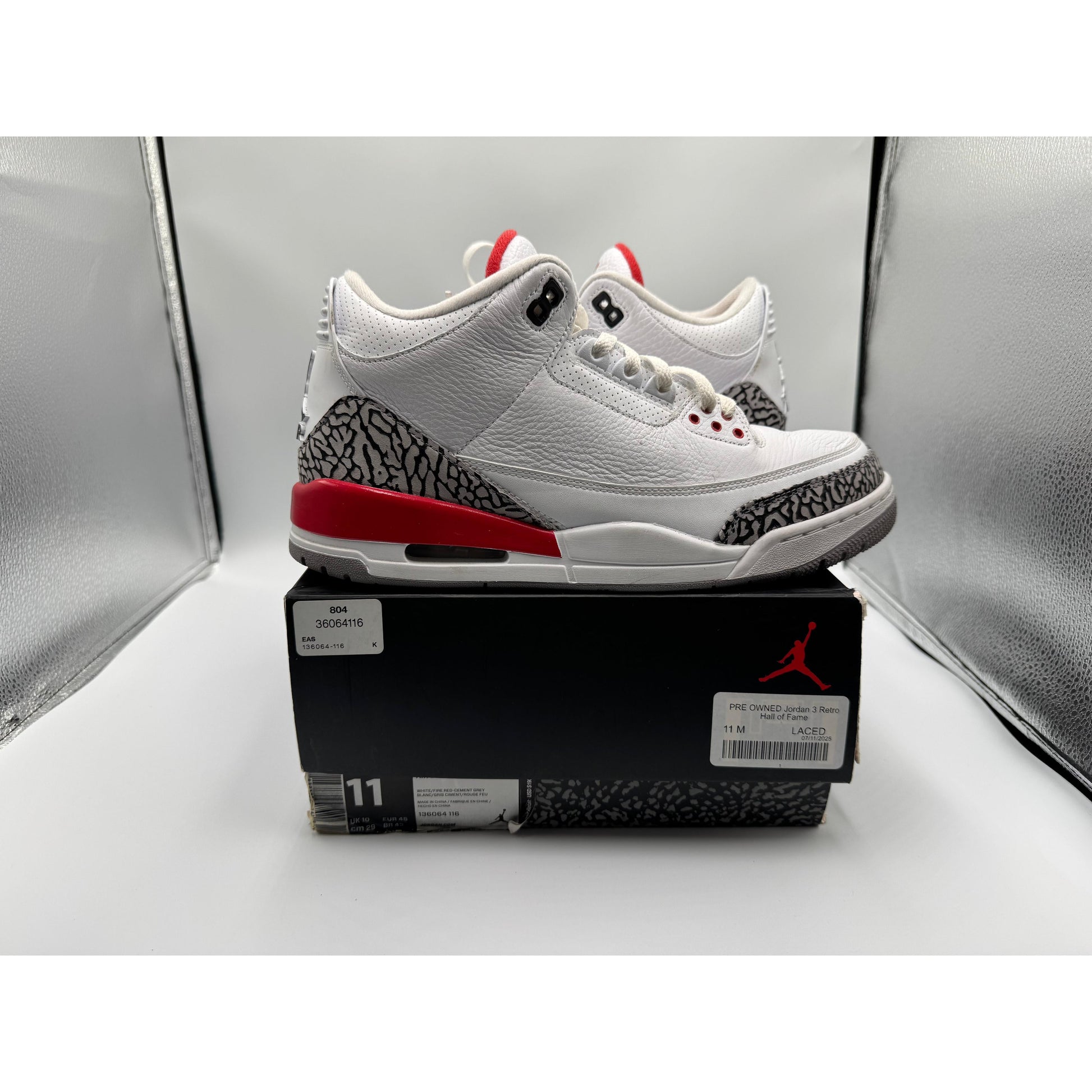 PRE OWNED Jordan 3 Retro Hall of Fame