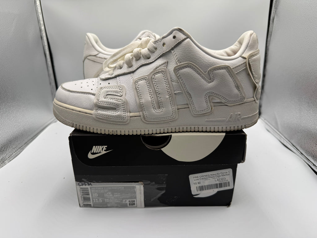 PRE OWNED Nike Air Force 1 Low Cactus Plant Flea Market White (2024)