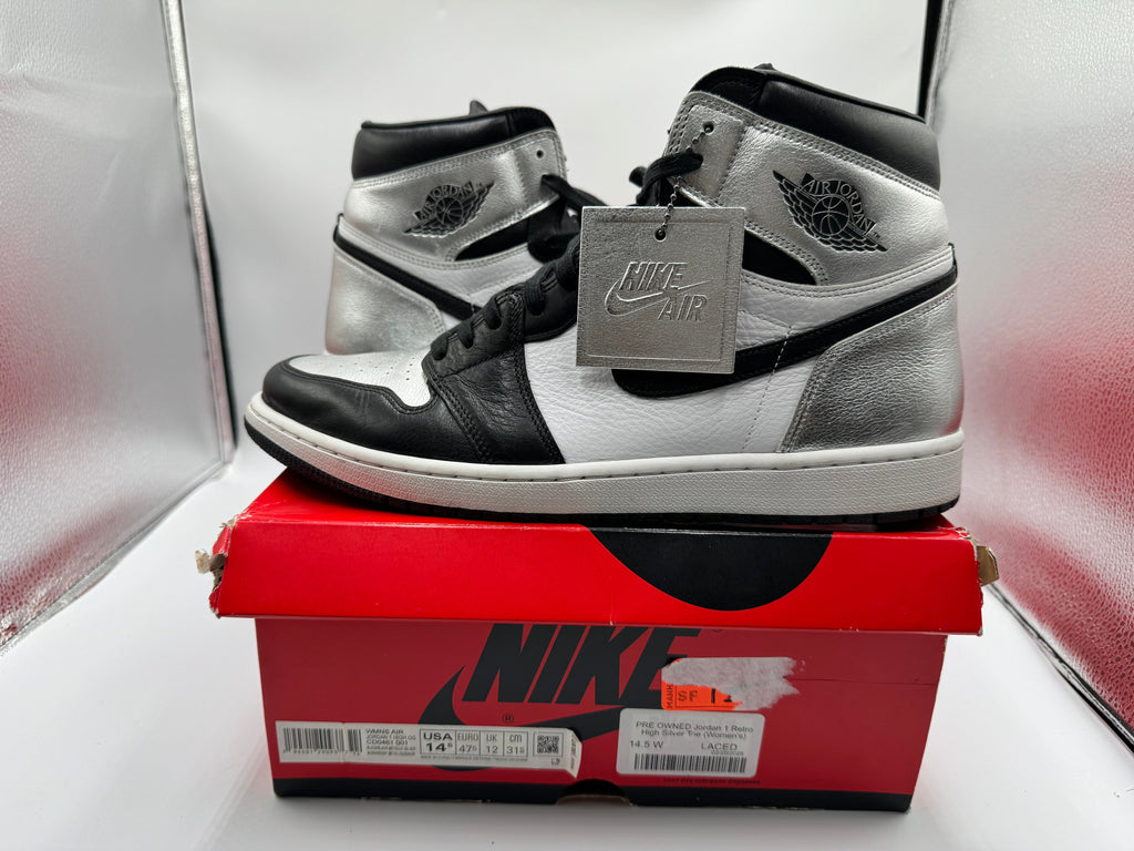PRE OWNED Jordan 1 Retro High Silver Toe (Women's)