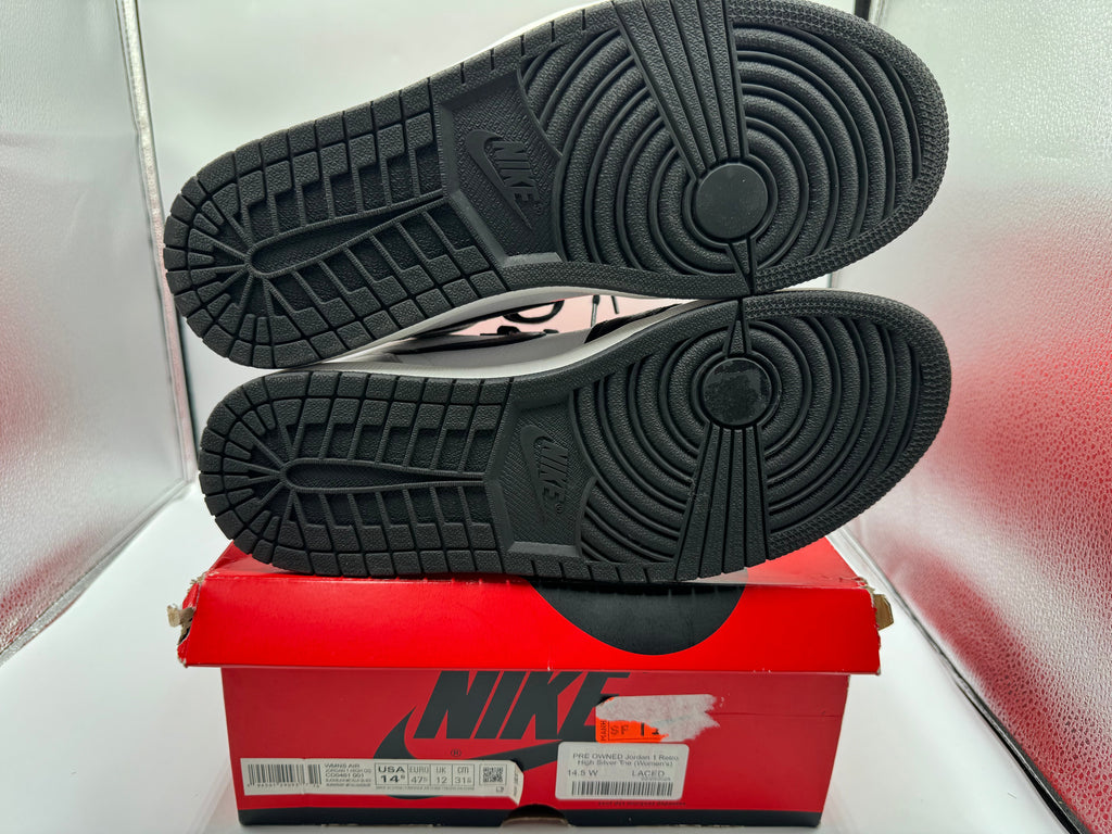 PRE OWNED Jordan 1 Retro High Silver Toe (Women's)