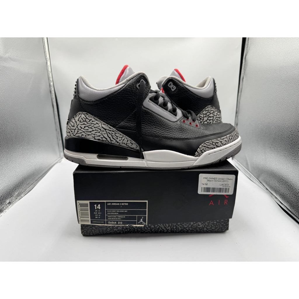 PRE OWNED Jordan 3 Retro Black Cement (2011)